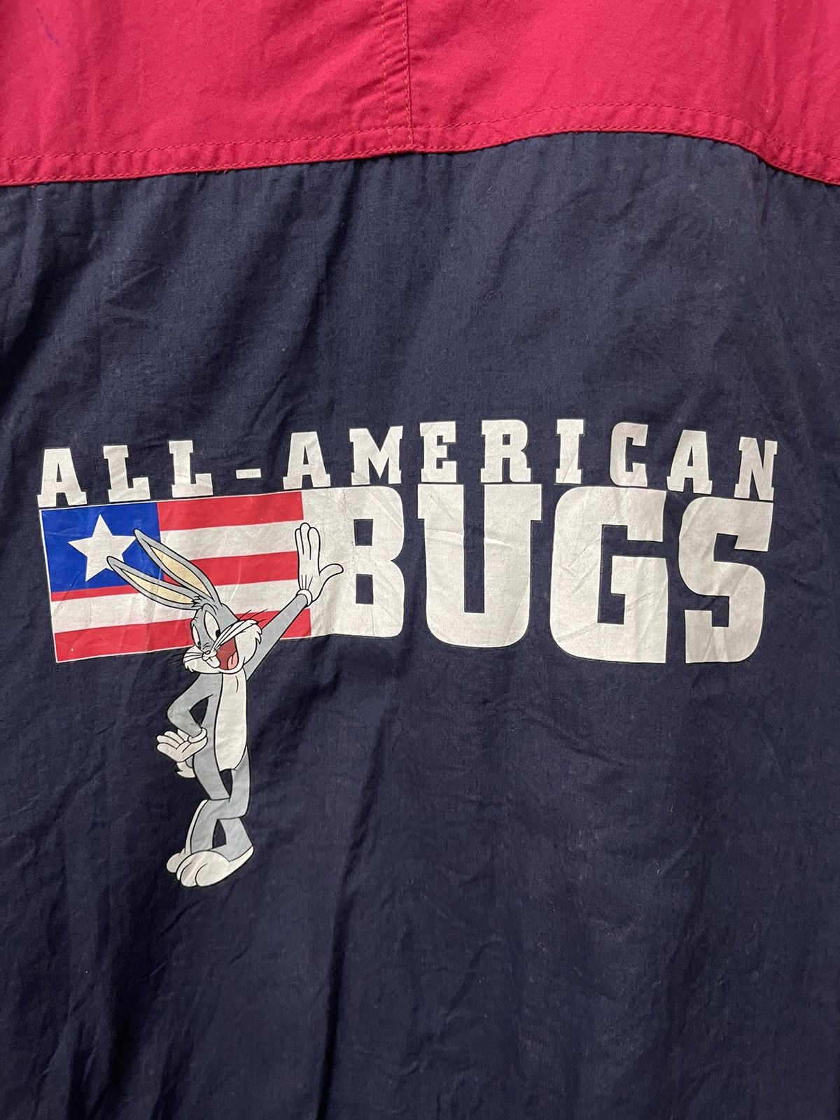 Warner Bros 1998 Warner Bros"All-American" Bugs Bunny Windbreaker Jacket Size US M / EU 48-50 / 2 - 5 Thumbnail