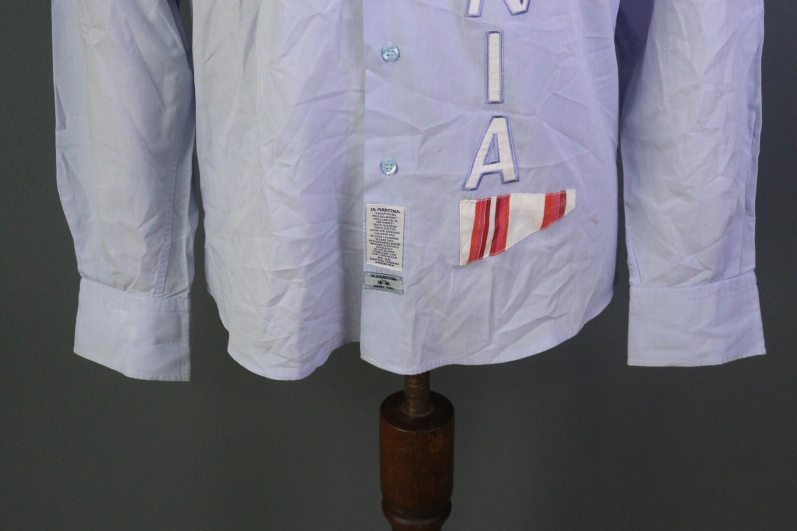 La Martina La Martina Buenos Aires Blue KENIA Shirt Size L Size US L / EU 52-54 / 3 - 3 Thumbnail