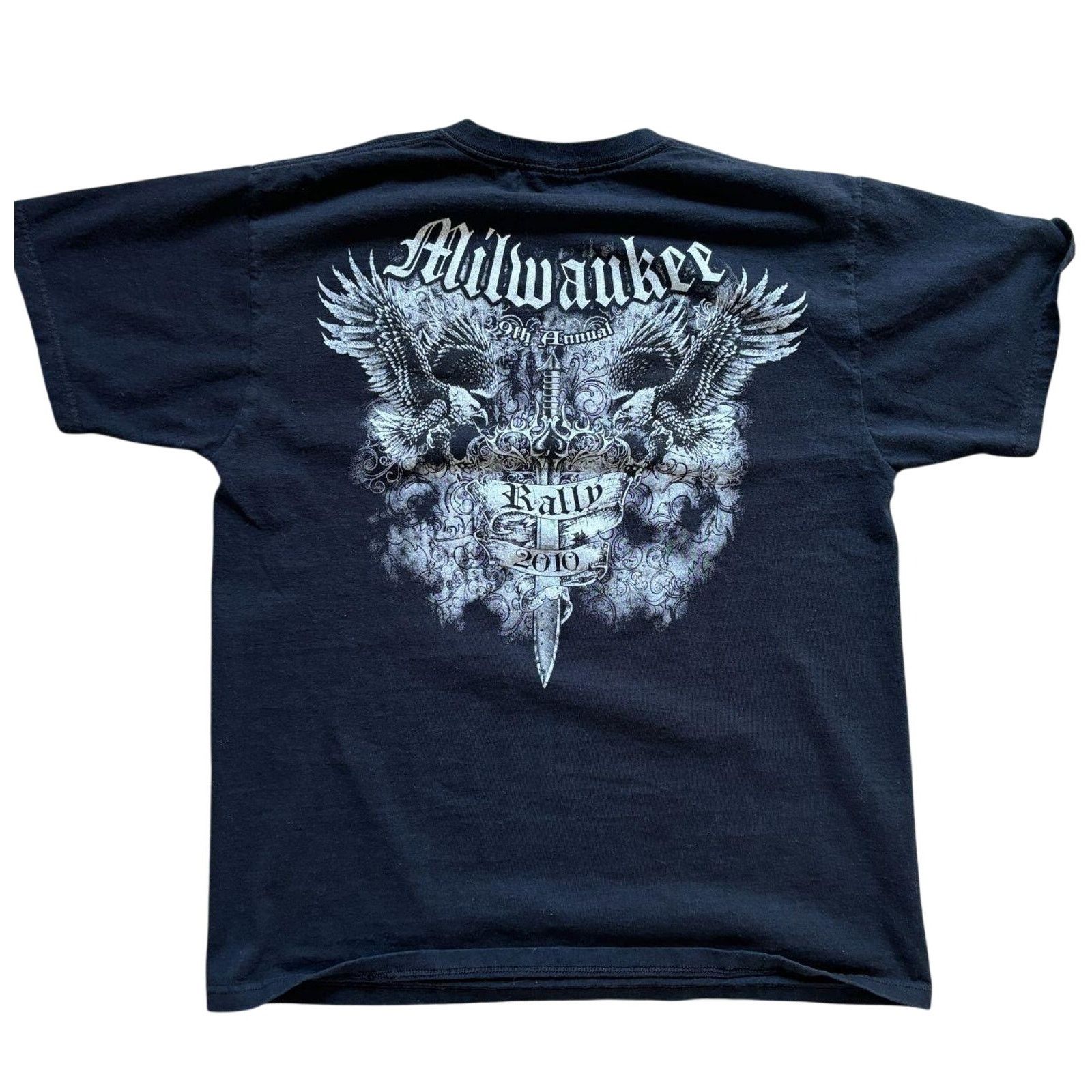 Harley Davidson y2k 2010 style Milwaukee Bike Rally Tshirt Sturgis Harley Size US L / EU 52-54 / 3 - 2 Thumbnail