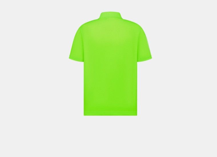 Dior o1w1db10225 483J834A Couture Polo Shirt in Fluorescent Green Size US M / EU 48-50 / 2 - 2 Thumbnail
