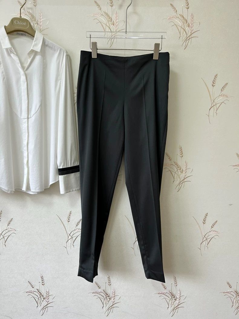 Brunello Cucinelli Brunello Cucinelli Gray Wool Casual Pants - dmc Size US 31 - 1 Thumbnail