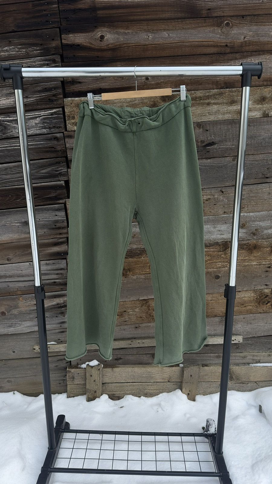 Nili Lotan Nili Lotan Drop Crotch Lightweight Sweatpant Size XL Green Size 32" / US 10 / IT 46 - 1 Thumbnail
