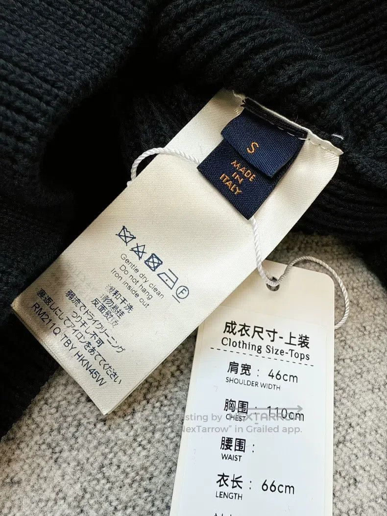 Louis Vuitton Louis Vuitton Nigo co-branded black sweater Size S / US 4 / IT 40 - 5 Thumbnail