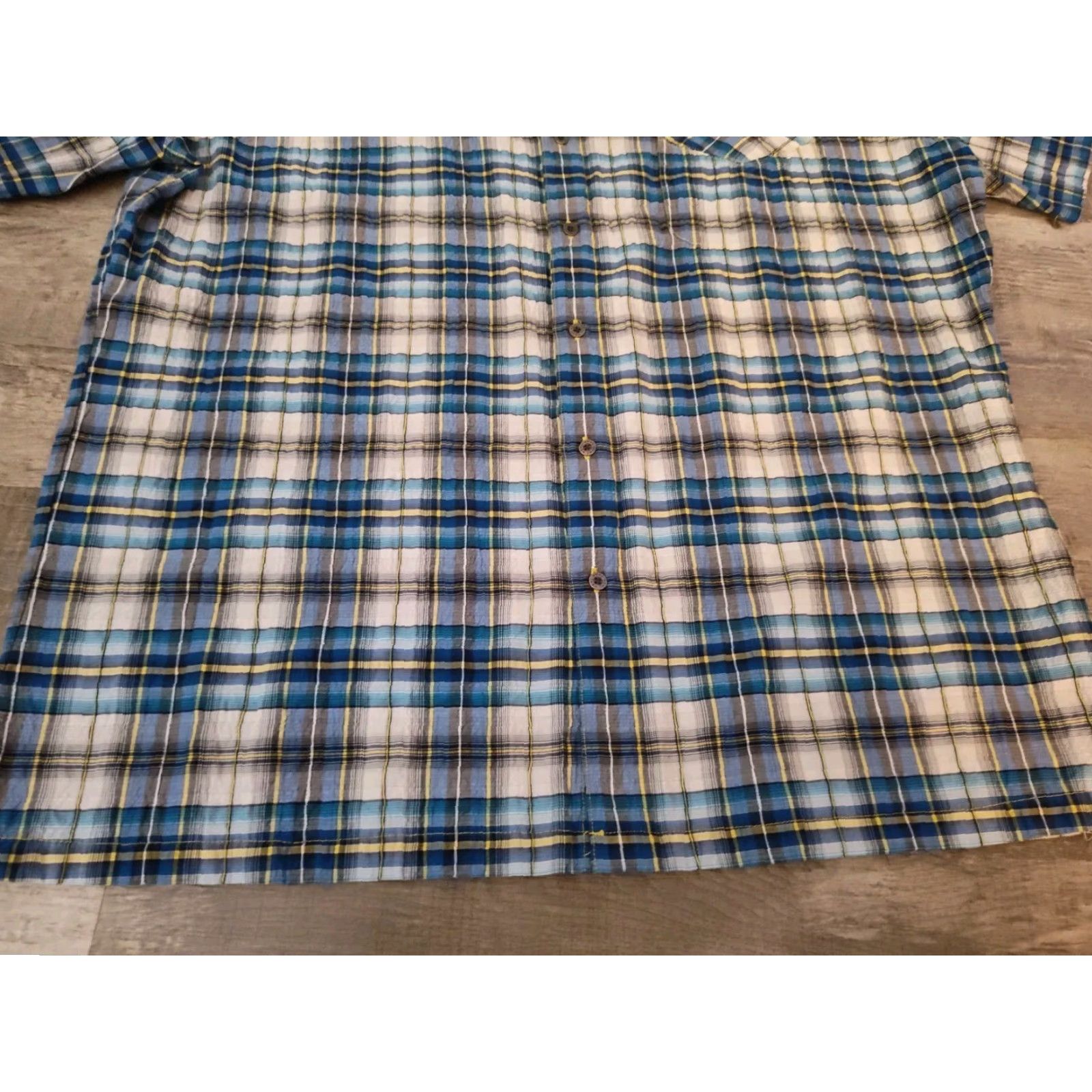 Vintage VINTAGE Kuhl Mountain Grown Mens Short Sleeve Shirt 2XL Blue Plaid Outdoor Hiking Size US XXL / EU 58 / 5 - 2 Thumbnail