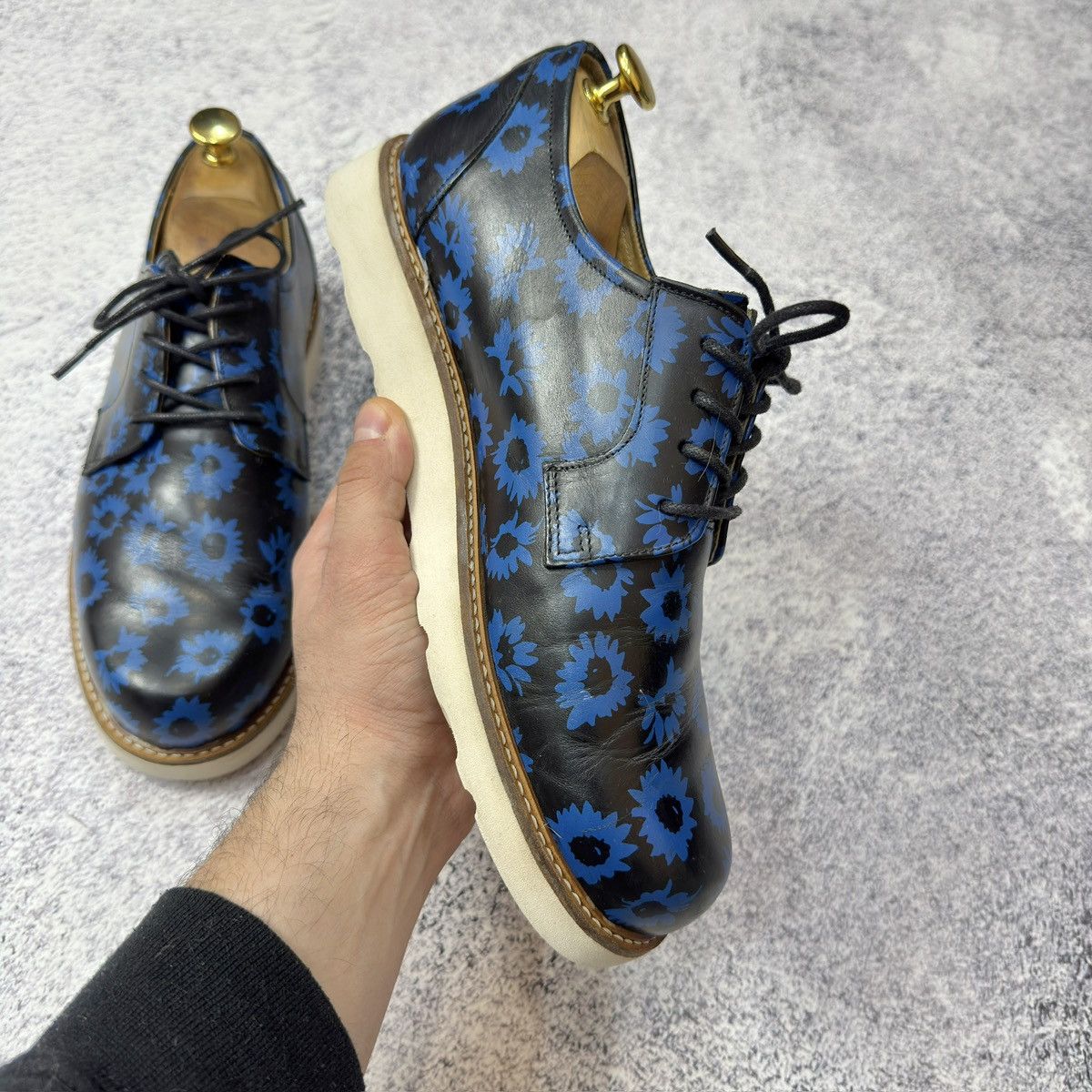 Designer × Soulland Soulland Mens Leather Derbies US9 UK8 EU42 27cm Size US 9 / EU 42 - 9 Thumbnail