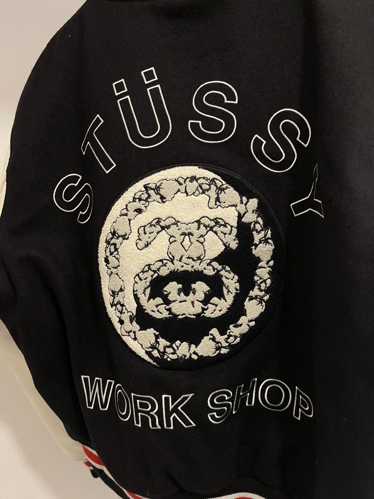 DENIM TEARS × Our Legacy × Stussy Stussy Our Legacy Denim Tears Varsity Jacket Size US XL / EU 56 / 4 - 3 Thumbnail