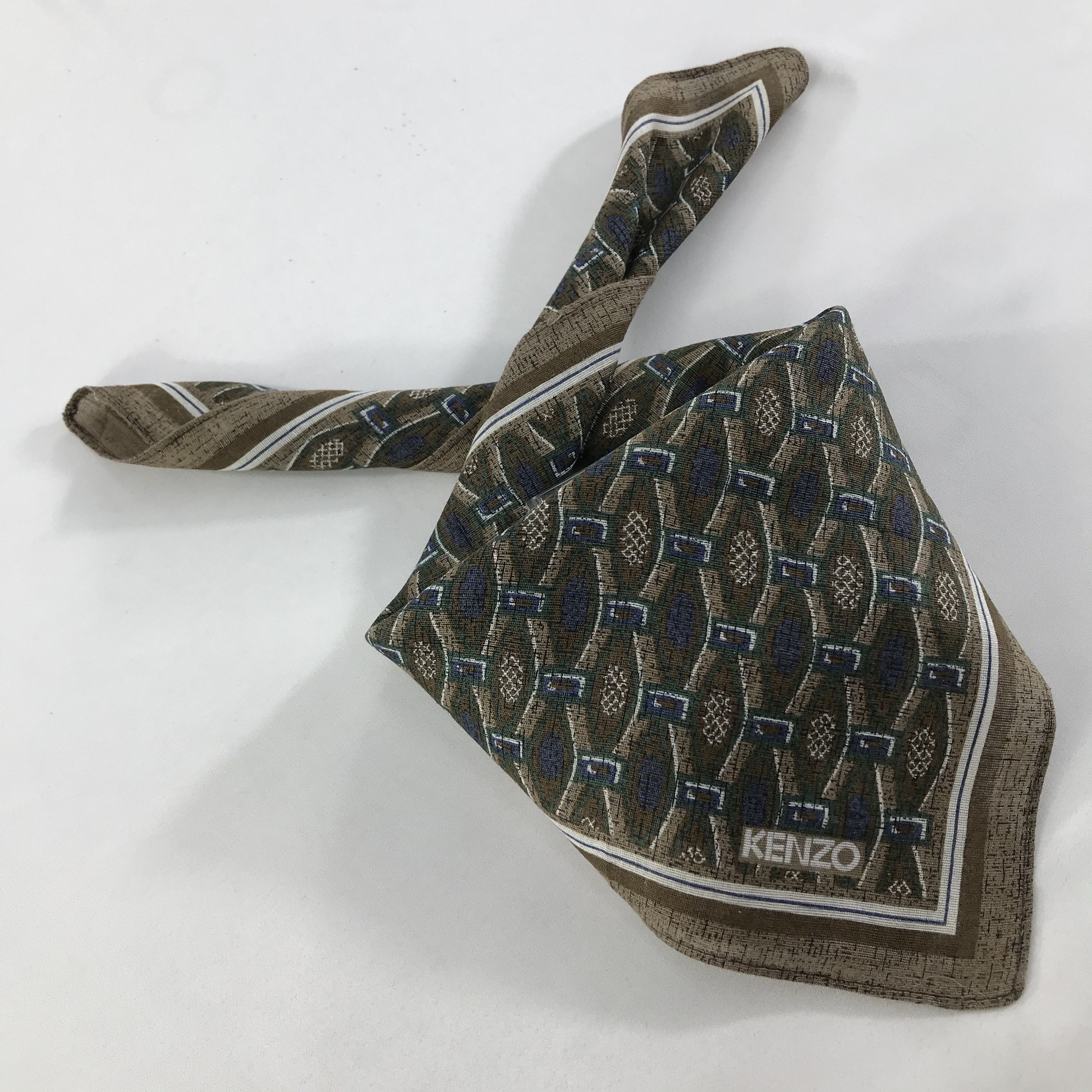 Kenzo × Vintage Kenzo Bandana / Handkerchief / Neckerchief - S1416 Size ONE SIZE - 4 Thumbnail