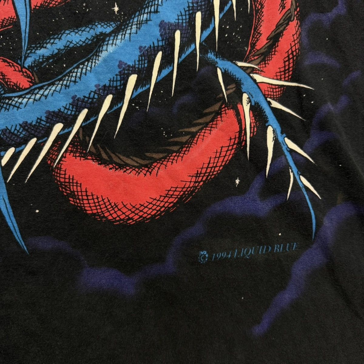 Liquid Blue Vintage 1994 Liquid Blue Dueling Dragons Black AOP T-Shirt Size US XXL / EU 58 / 5 - 3 Thumbnail