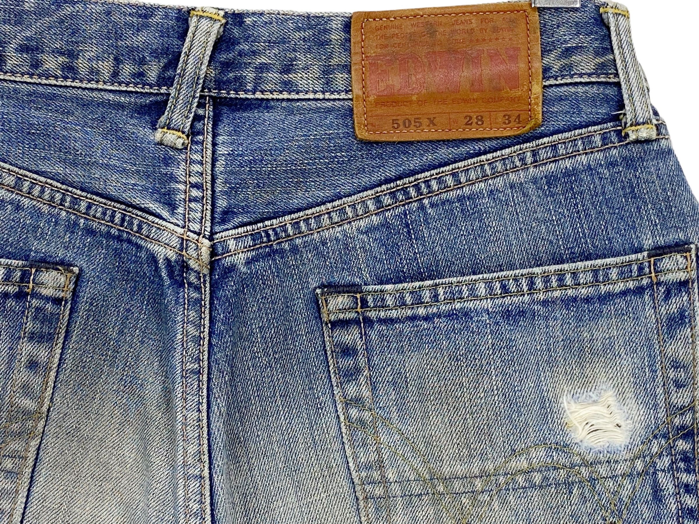 Edwin × Vintage Edwin Selvedge Denim Japanese Distressed Pants Japan Made Size US 29 - 9 Thumbnail