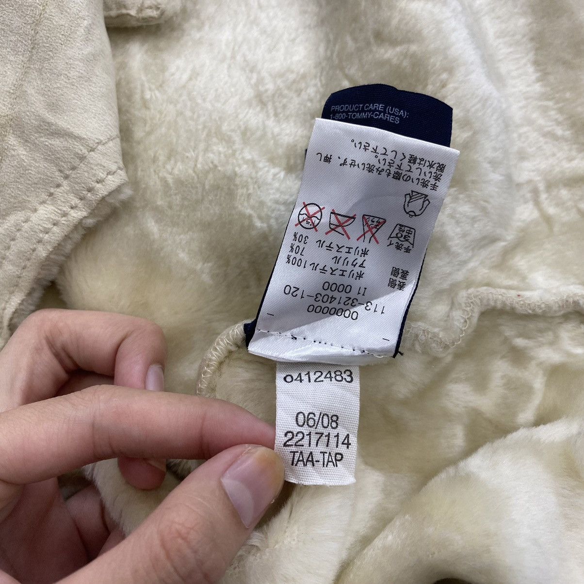Tommy Hilfiger × Vintage Vintage TOMMY HILFIGER Fur Inside Beige Collar Coat Size US M / EU 48-50 / 2 - 6 Thumbnail
