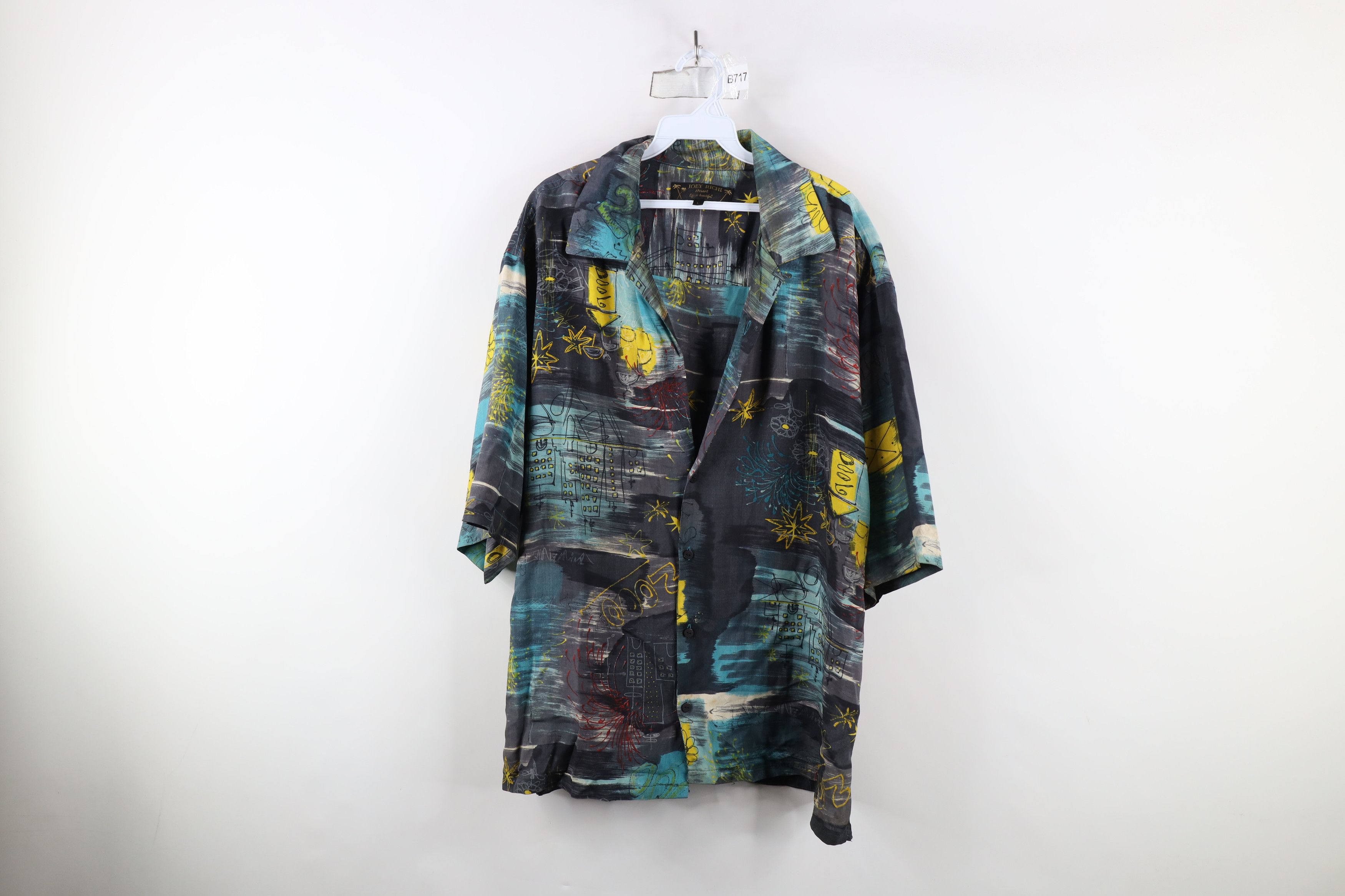 Vintage Vintage Y2K Millennium Looped Collar Silk Button Shirt Size US L / EU 52-54 / 3 - 1 Thumbnail