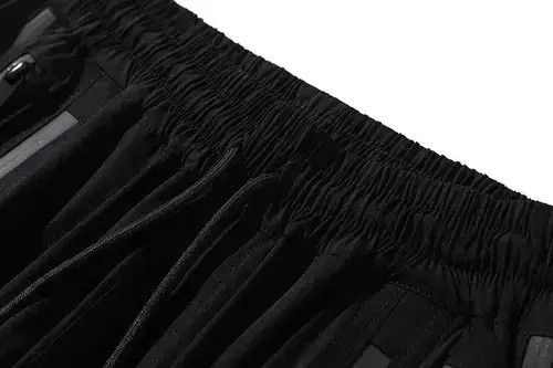 Leather Front Double Zipper Straight Loose Vibe Style Pant Size US 35 - 2 Thumbnail