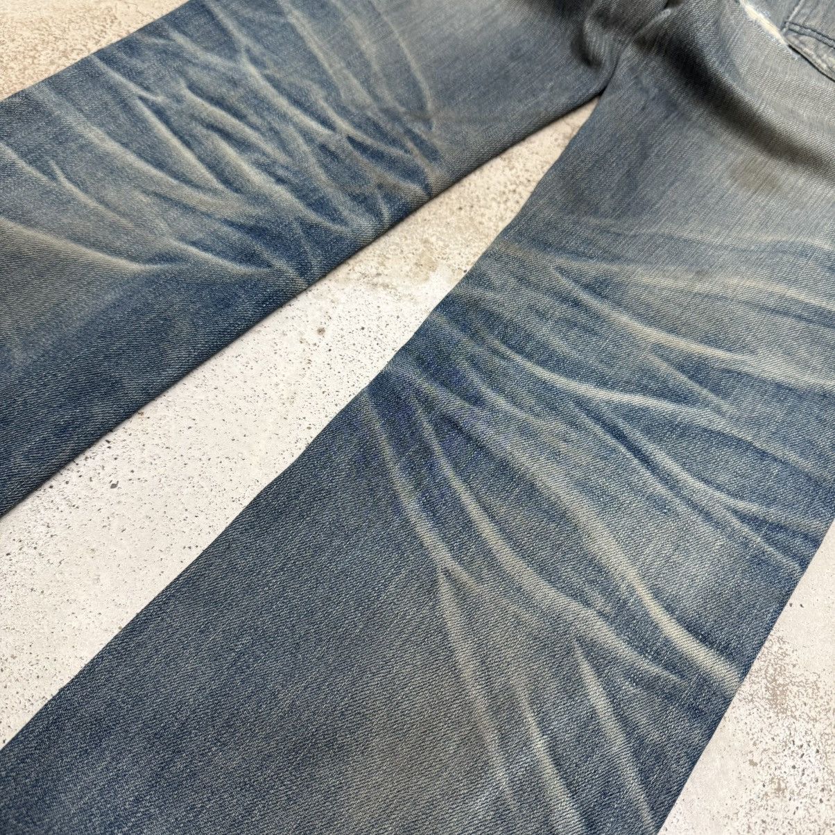 Japanese Brand Japanese Muddy Distressed Whisker Low Rise Denim Pants Size US 29 - 14 Thumbnail
