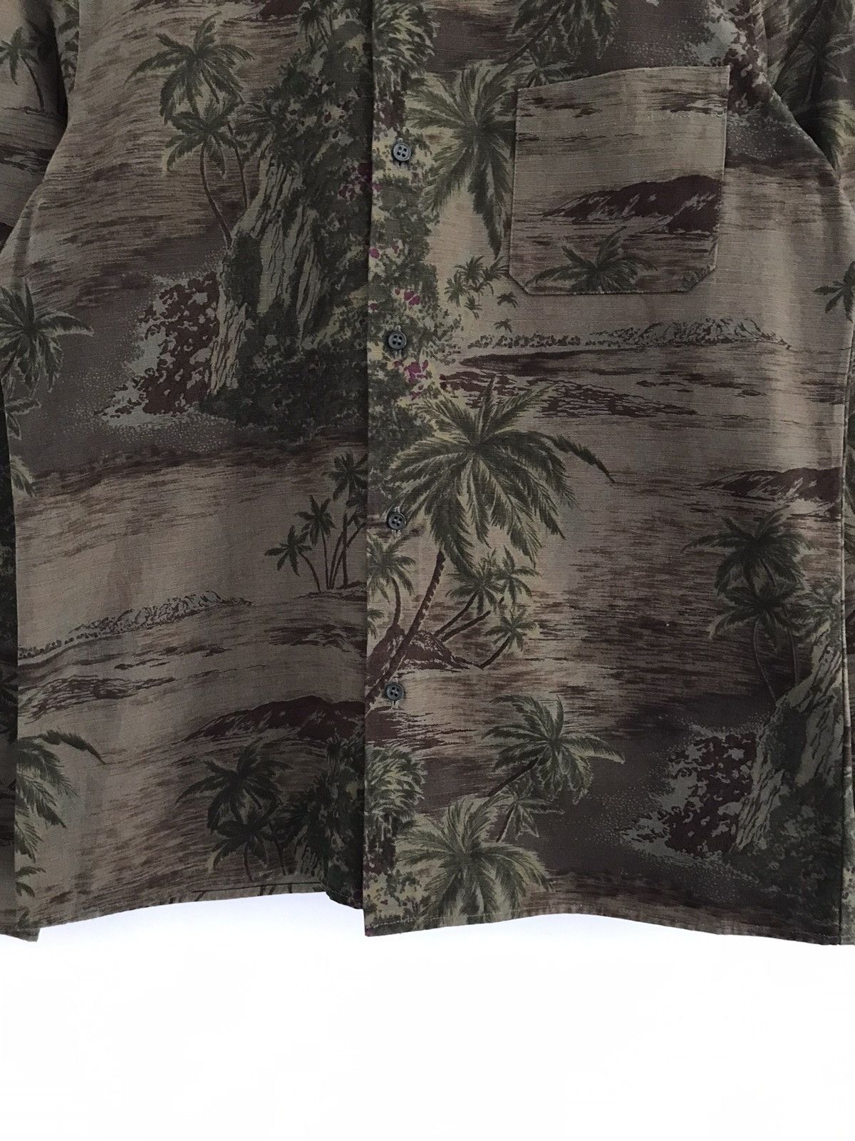A.P.C. APC Over Printed Mountain Beach Motive Long Sleeve Shirt Size US S / EU 44-46 / 1 - 5 Thumbnail
