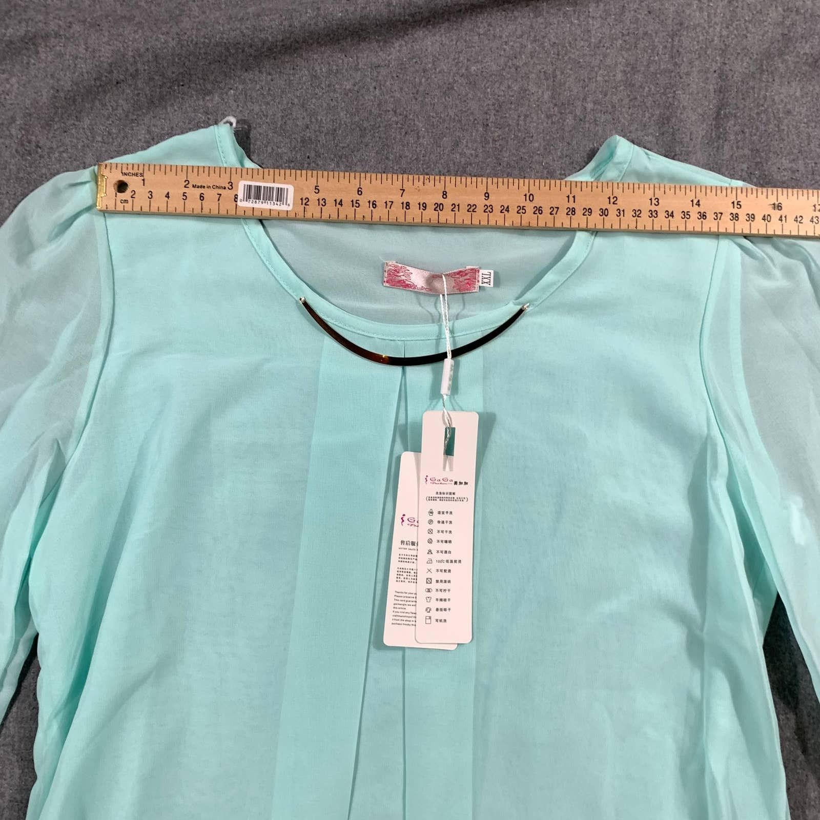 Other Green Long Sleeve Shirt Women Size XXL Size XXL / US 16-18 / IT 52-54 - 6 Thumbnail