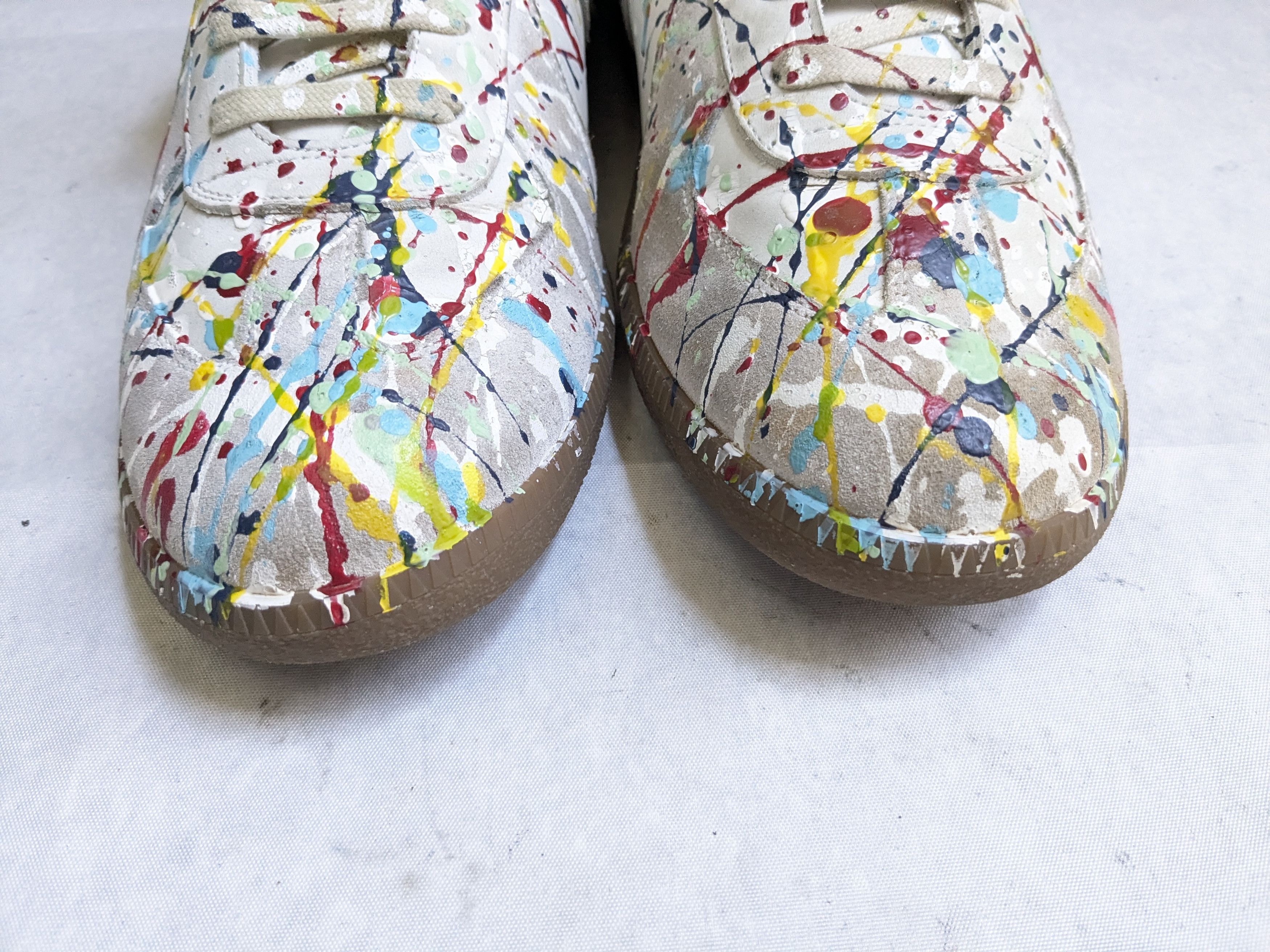 Maison Margiela Maison Margiela Replica GAT Sneaker 46.5 13.5 Paint Splatter Size US 13 / EU 46 - 3 Thumbnail