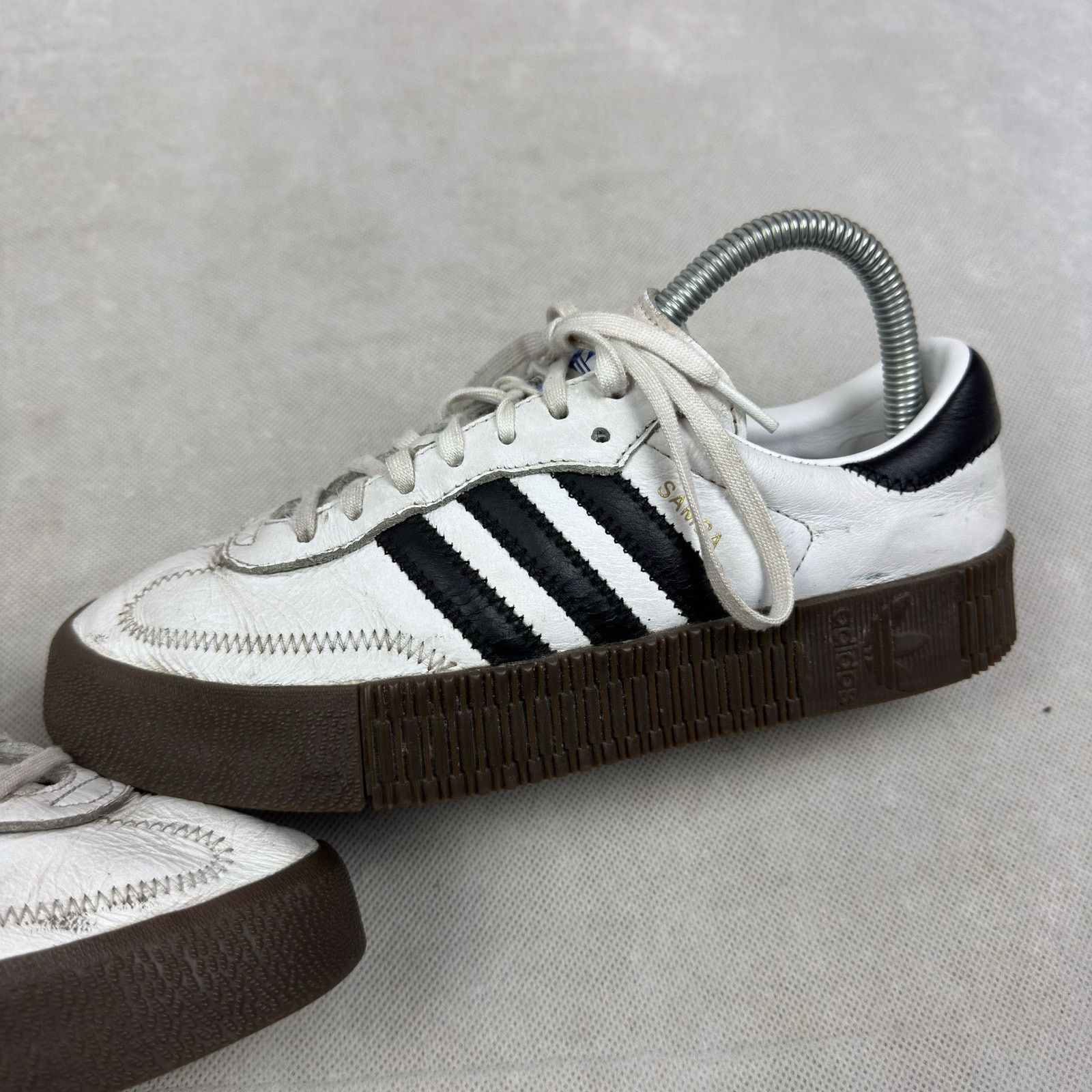 Adidas Adidas Sambarose AQ1134 Women's White Black Sneakers Shoes 7 Size US 7 / IT 37 - 7 Thumbnail