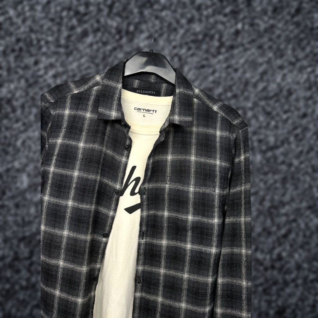 Allsaints Allsaints Crenshaw Wool Flannel Plaid Shirt S Mens Regular Multicolor Size US S / EU 44-46 / 1 - 1 Thumbnail