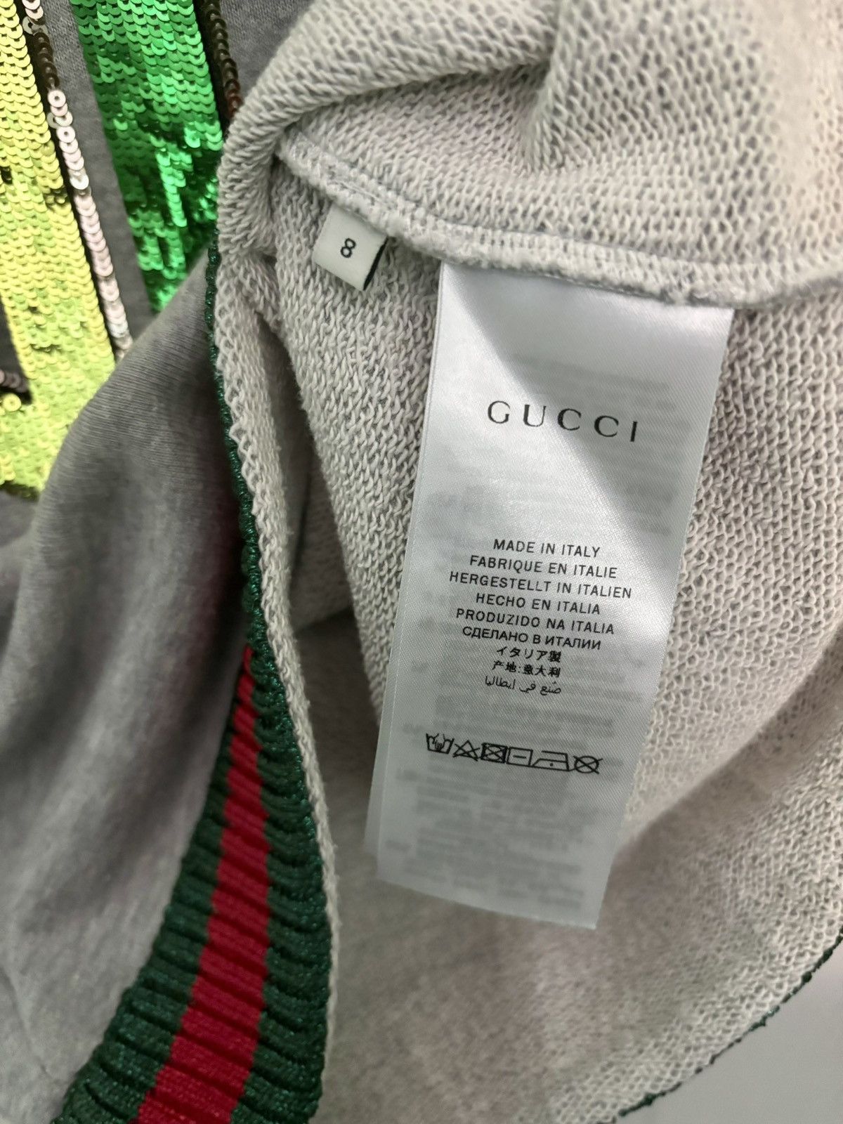 Gucci Gucci Sequin Sweatshirt Sz 10J Size XXS / US 00 / IT 34 - 7 Thumbnail