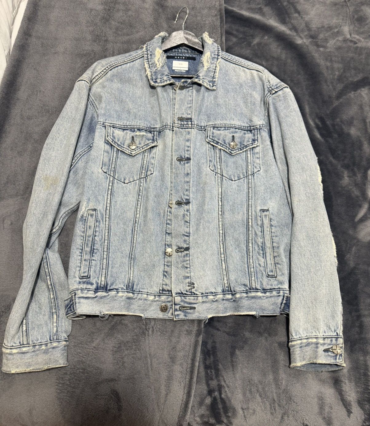 Ksubi Ksubi Distressed Denim Jacket Size US S / EU 44-46 / 1 - 1 Thumbnail