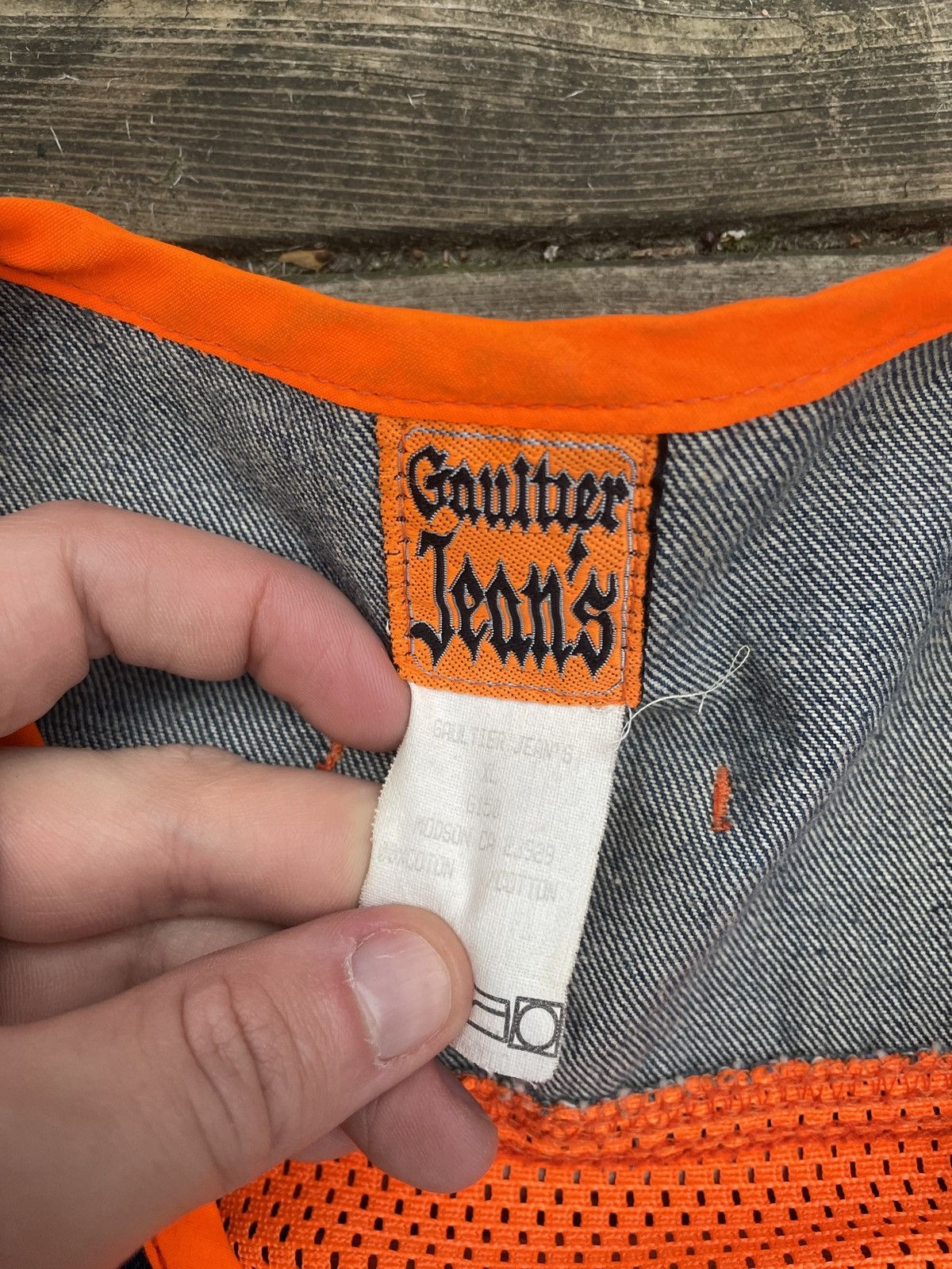 Jean Paul Gaultier Vintage Jean Paul Gaultier Jeans Jacket Vest Mesh Medium Size M / US 6-8 / IT 42-44 - 5 Thumbnail