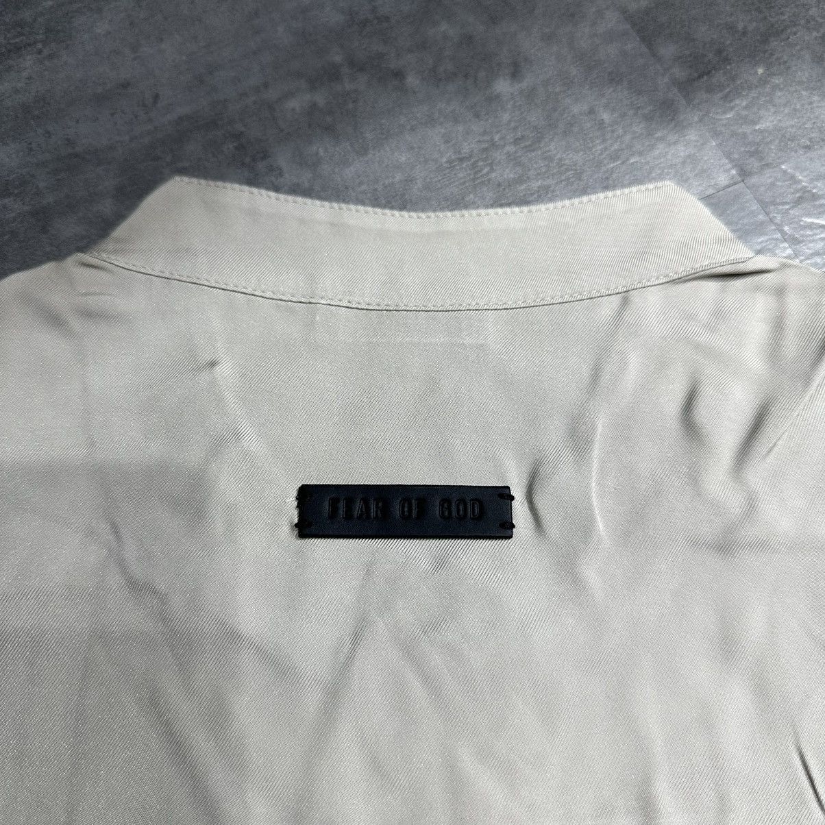 Fear of God Fear of God Luxury Loungewear Silk Longsleeve Shirt - Cement Size US XS / EU 42 / 0 - 3 Thumbnail