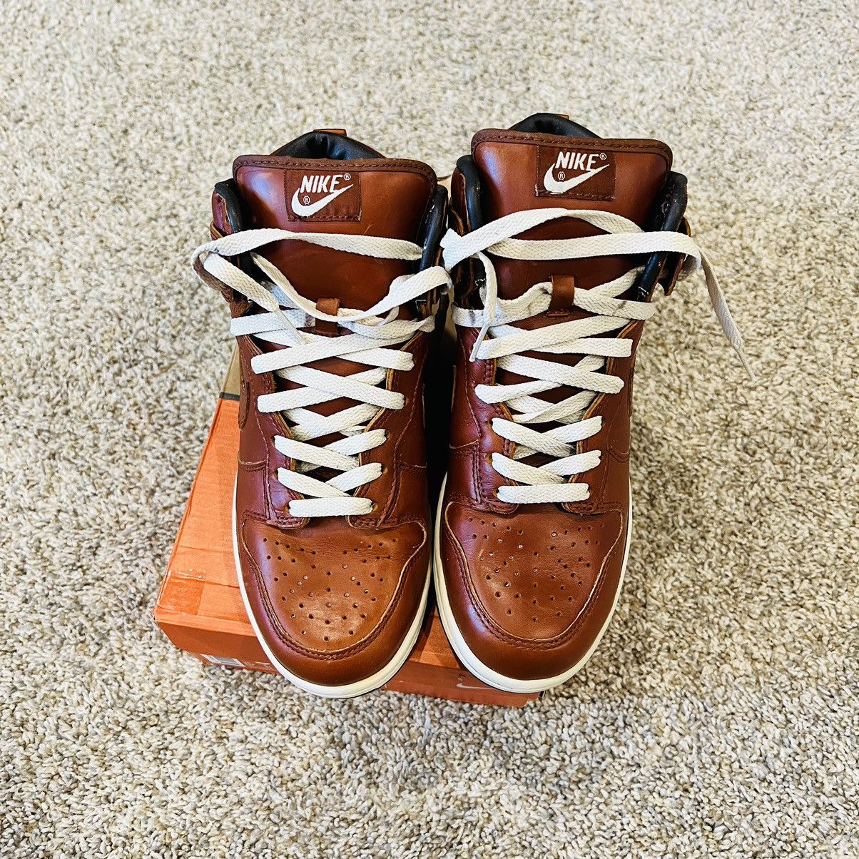 Nike 2003 Nike Dunk Hi Premium Curry Size US 8 / EU 41 - 2 Thumbnail