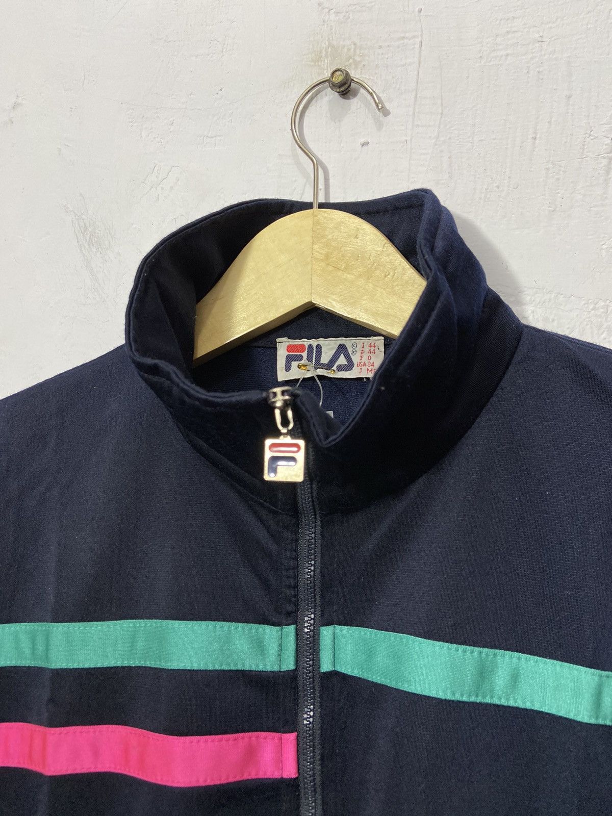 Fila Vintage Fila Spellout Embroidered Track Jacket Size US L / EU 52-54 / 3 - 3 Thumbnail