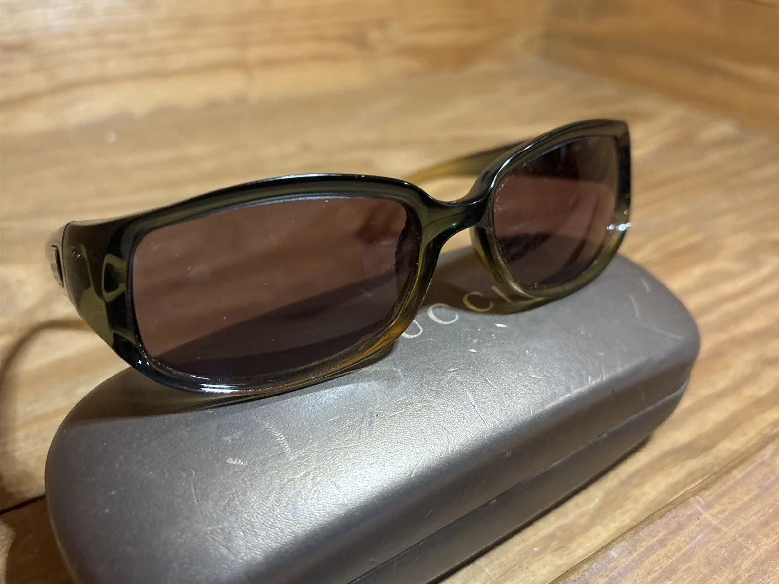 Gucci Gucci Sunglasses GG2475/S Green Gradient Plastic Y2K Size ONE SIZE - 4 Thumbnail