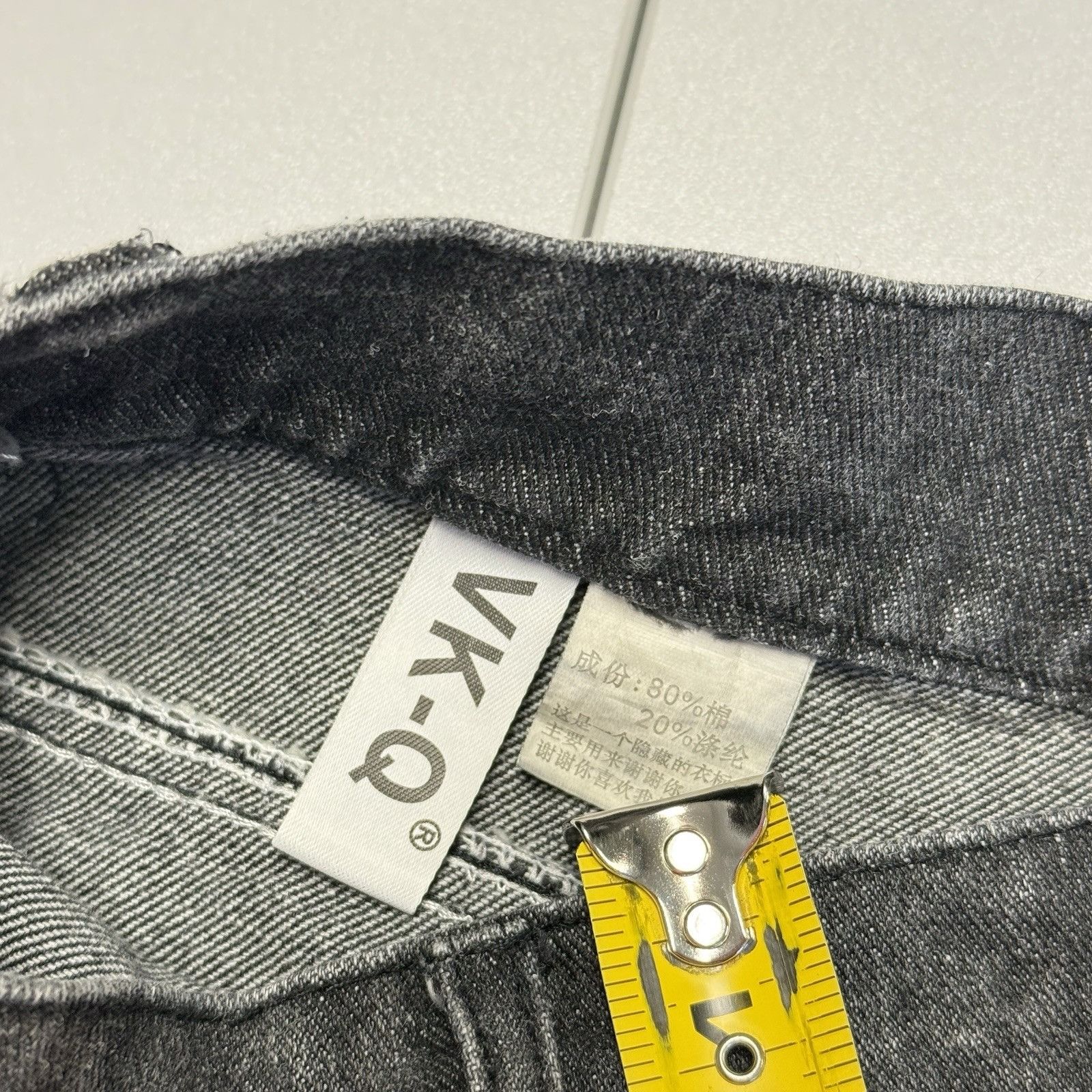 Vintage Y2K Grunge Emo Jeans Womens 29 in (29x26) Faded Black Conver Size 29" - 5 Thumbnail