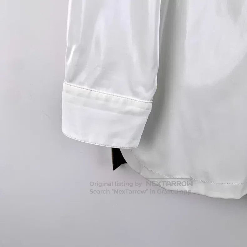 Fendi Fendi White lined logo full-print patent leather lapel sin Size XS / US 0-2 / IT 36-38 - 4 Thumbnail