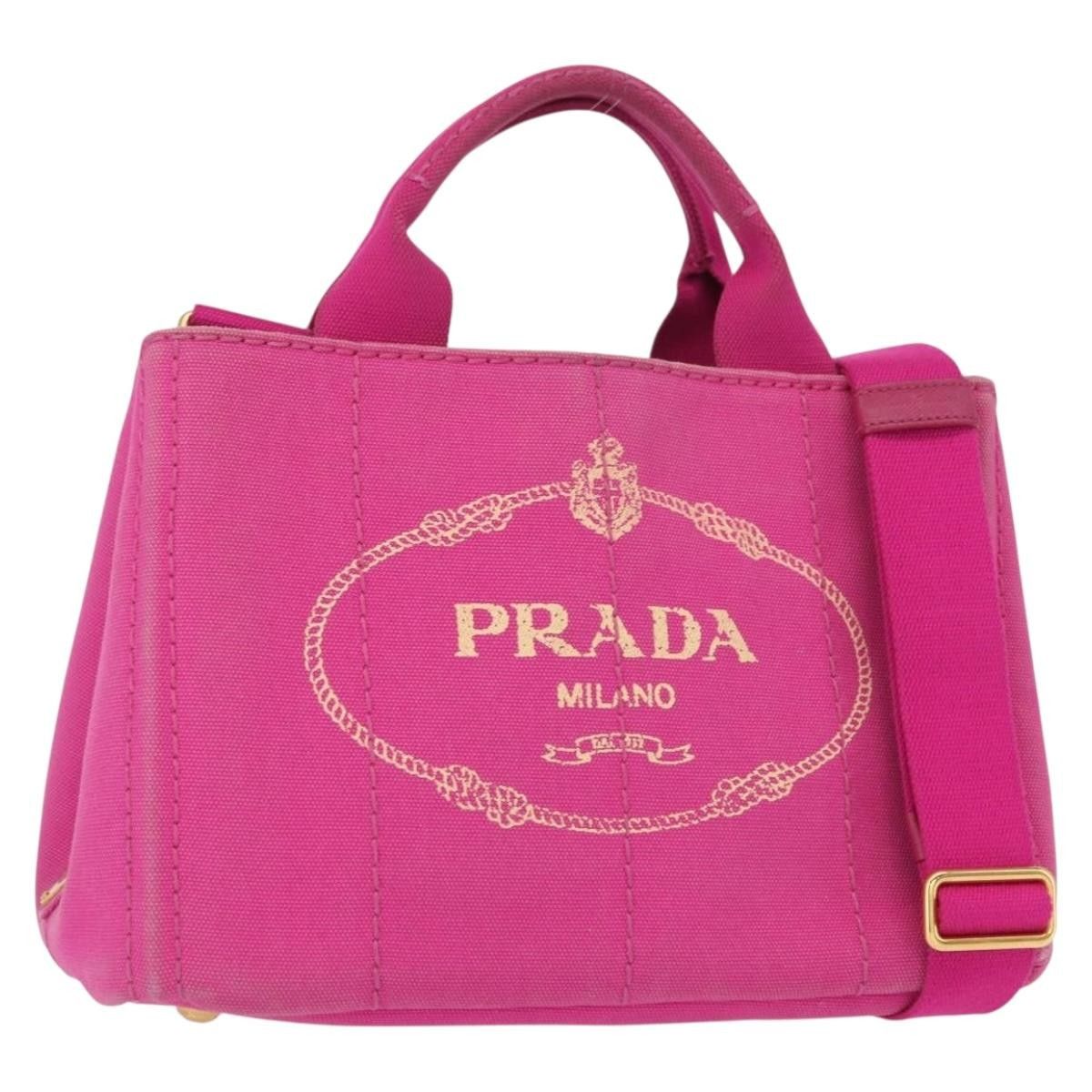 Prada Prada Canapa Open Tote Canvas Size ONE SIZE - 1 Thumbnail