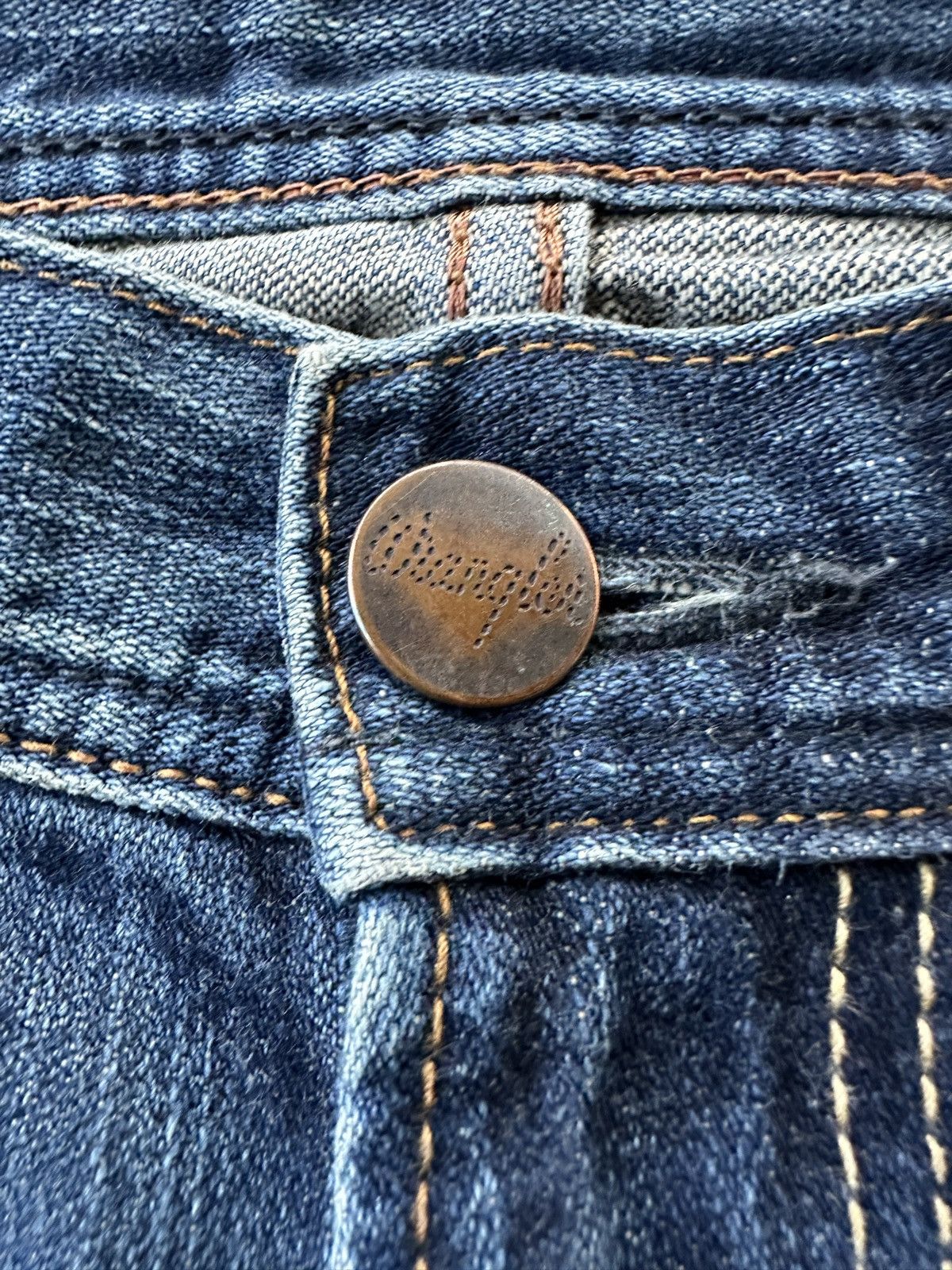Wrangler Wrangler Flare Faded Washed Vintage Denim D356 Size US 29 - 12 Thumbnail