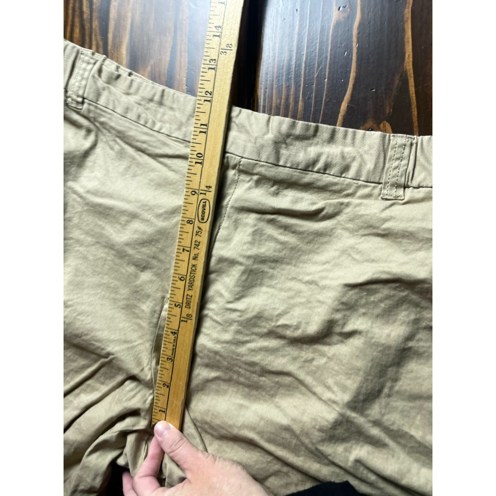 Merona Merona Shorts Plus Size 16W Tan Brown Casual Pants Pockets Chino Flat Front Womens 16W Plus Size Regular Front Pockets Size 38" / US 16 / IT 52 - 7 Thumbnail