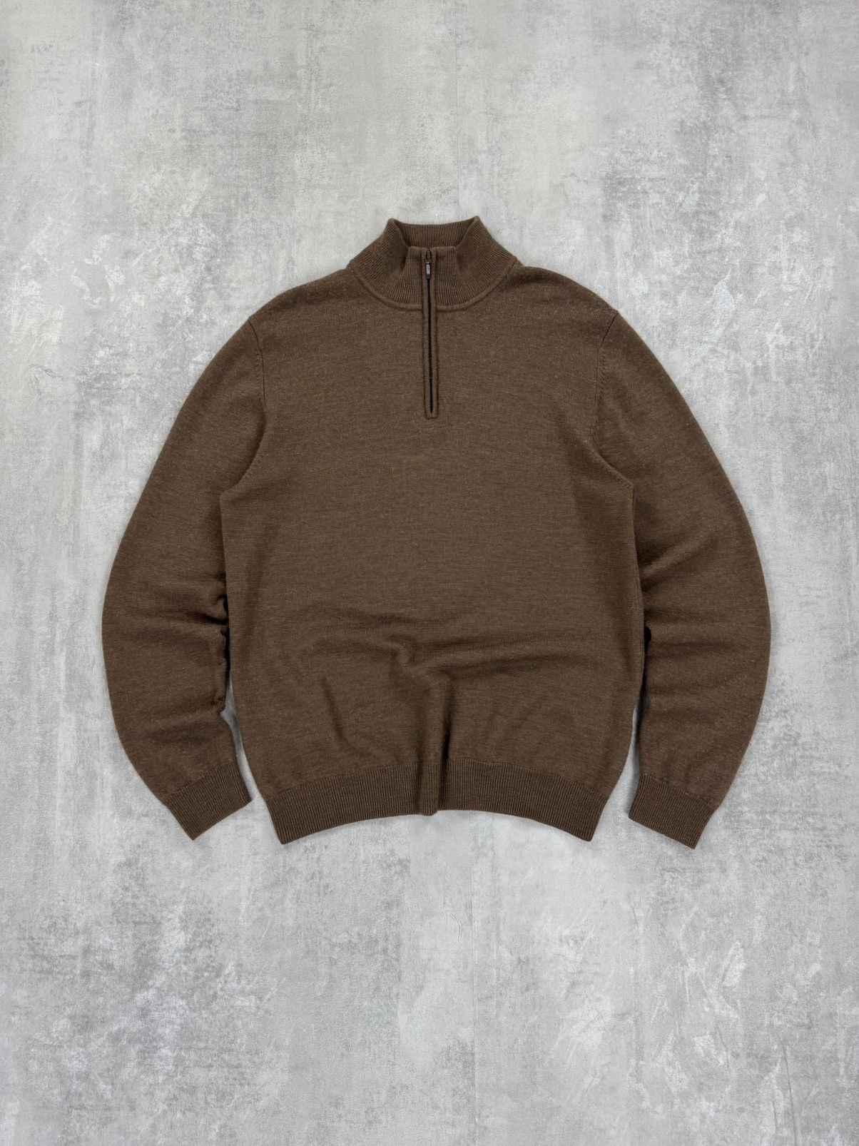Boden Boden Merino wool half zip pullover Brown Mens size L Size US L / EU 52-54 / 3 - 1 Thumbnail