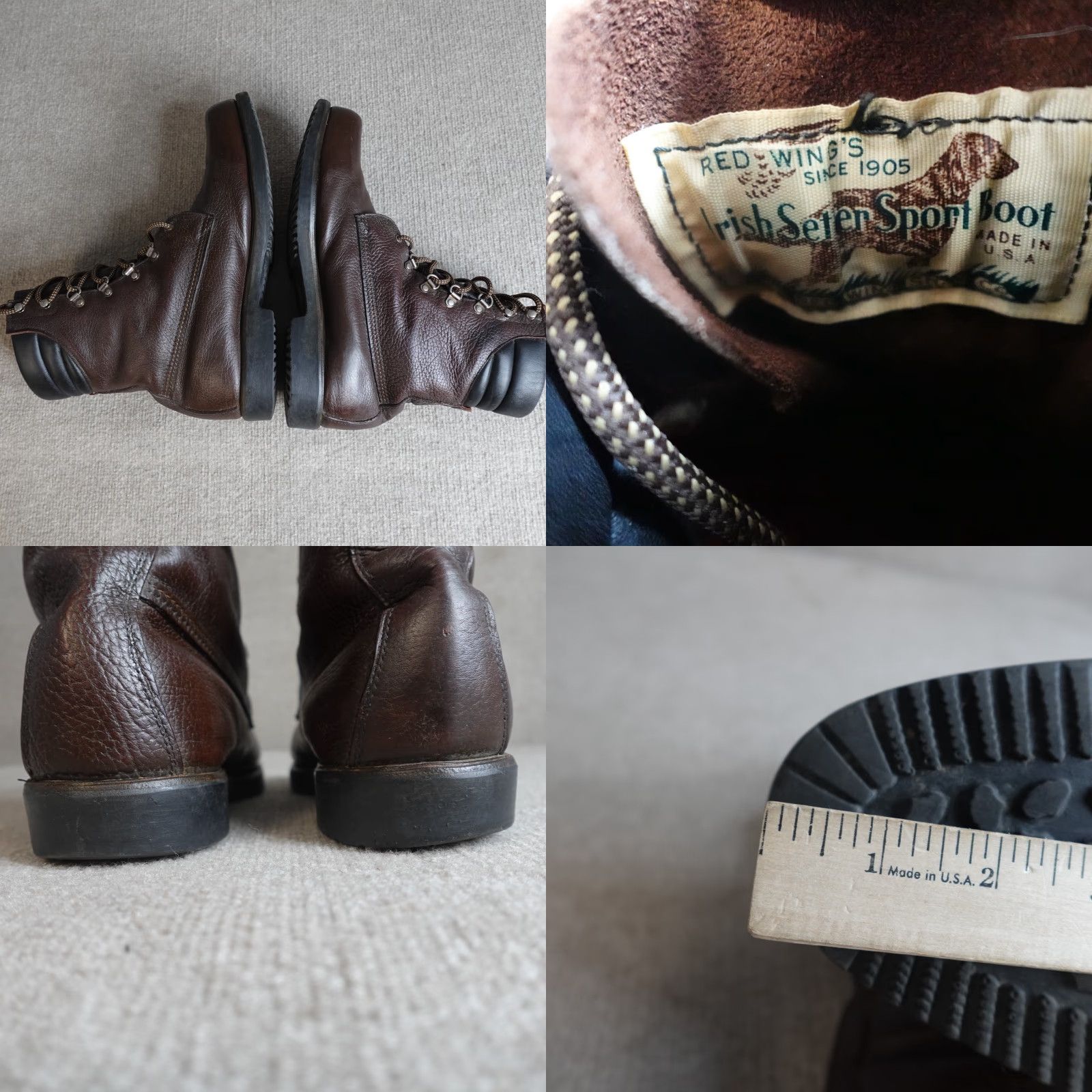 Vintage VINTAGE Red Wings Boots 13 Brown Irish Setter Made in USAa Size US 13 / EU 46 - 8 Thumbnail