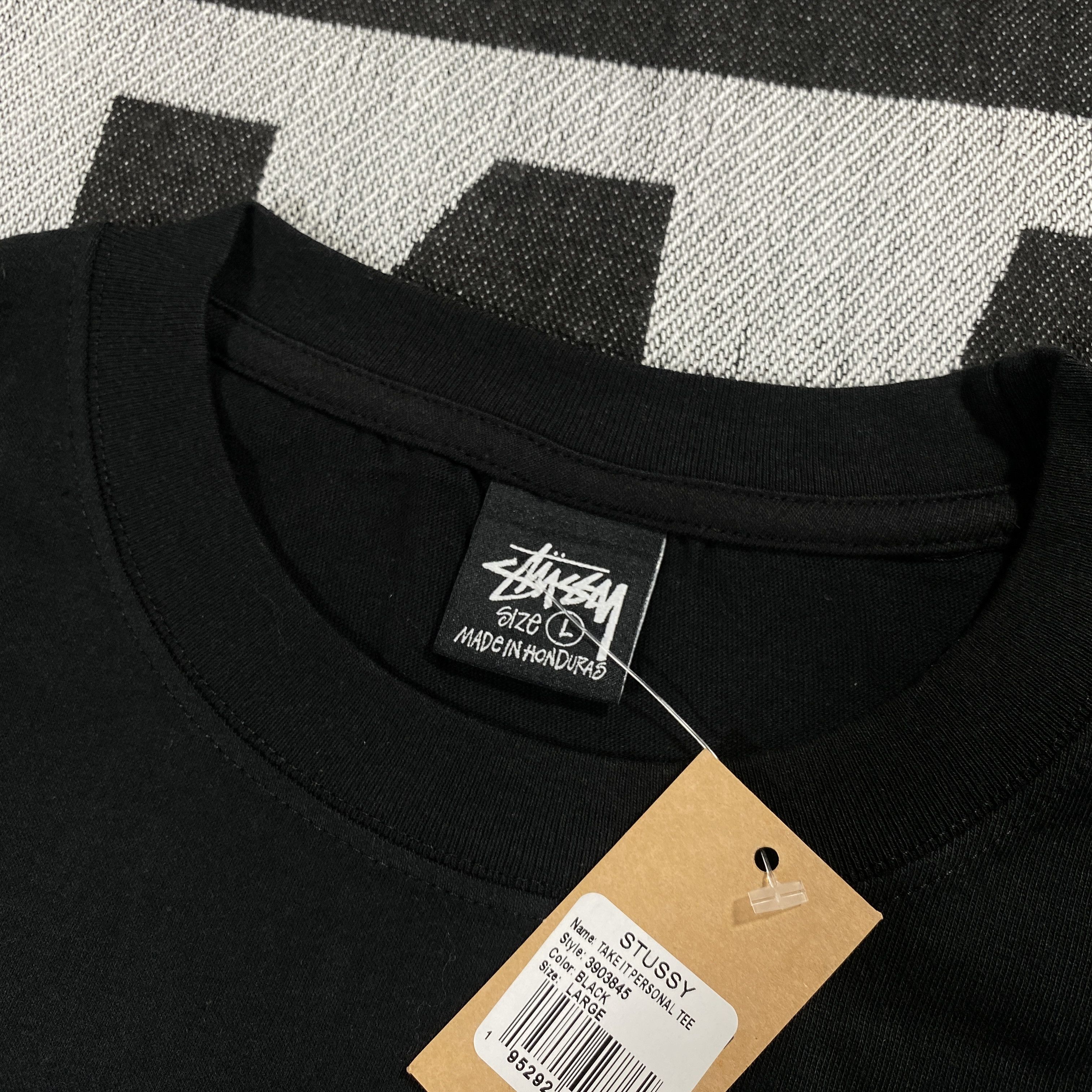 Stussy STUSSY TAKE IT PERSONAL TEE BLACK Size US L / EU 52-54 / 3 - 4 Thumbnail