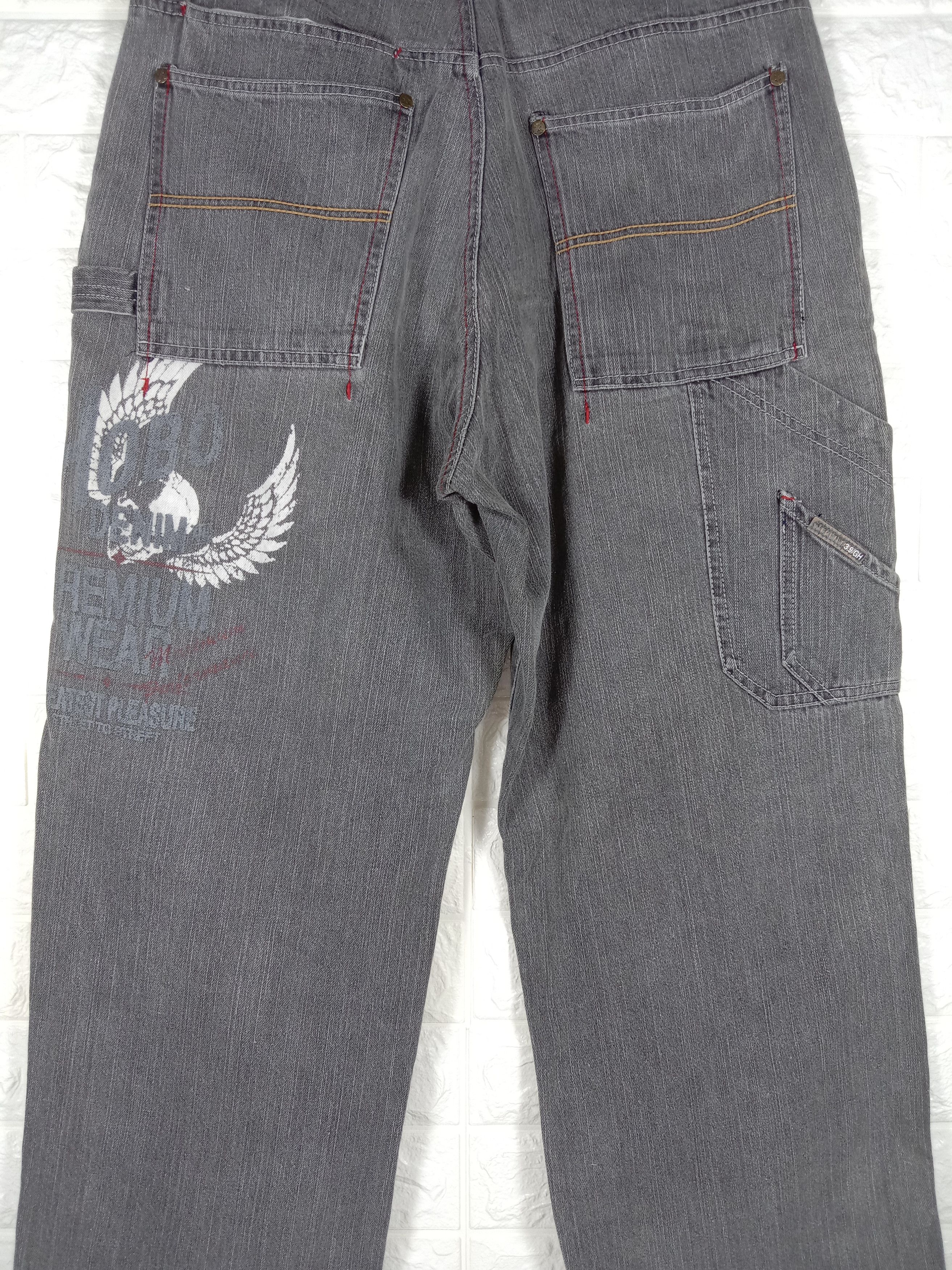 Hobo Vintage Hobo Faded Black Multi Pocket Cargo Wide Baggy Jeans Size US 32 / EU 48 - 3 Thumbnail