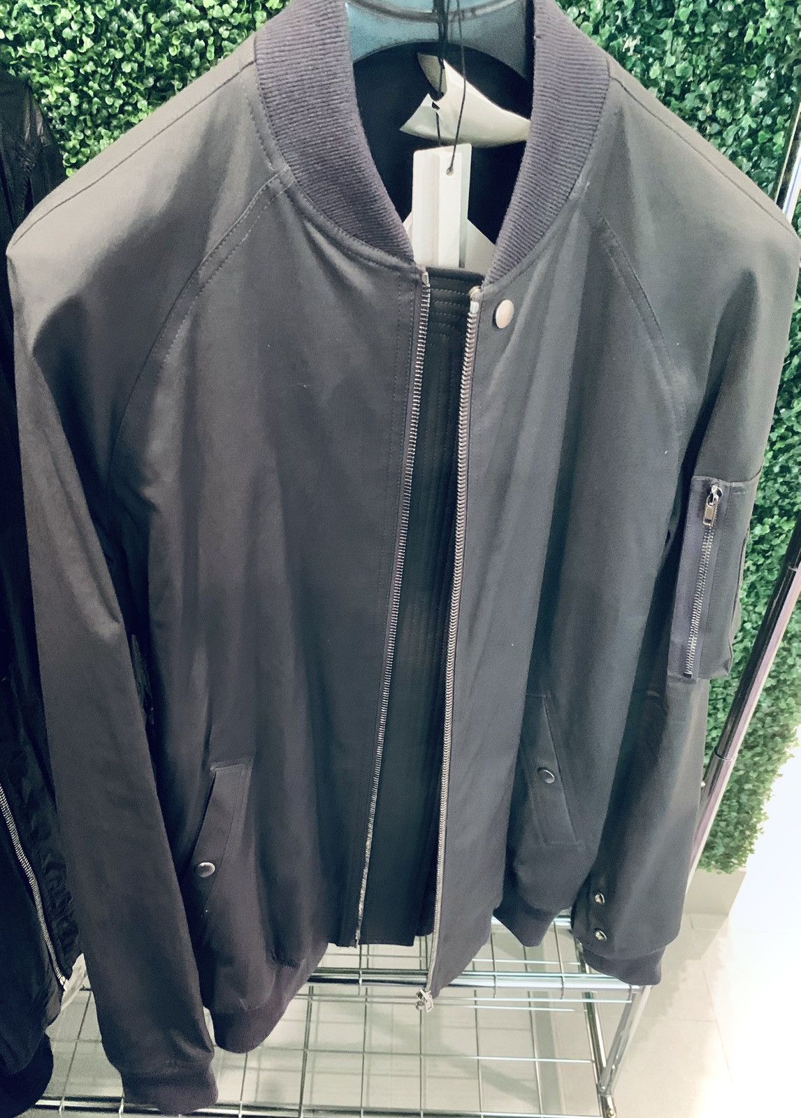 Rick Owens RICK OWENS SS18 DIRT RAGLAN FLIGHT BOMBER JACKET GRAY EU54 Size US L / EU 52-54 / 3 - 7 Thumbnail