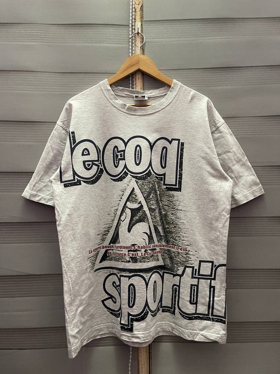 Vintage Vintage 90s Le Coq Sportif Big Logo T Shirt Grailed