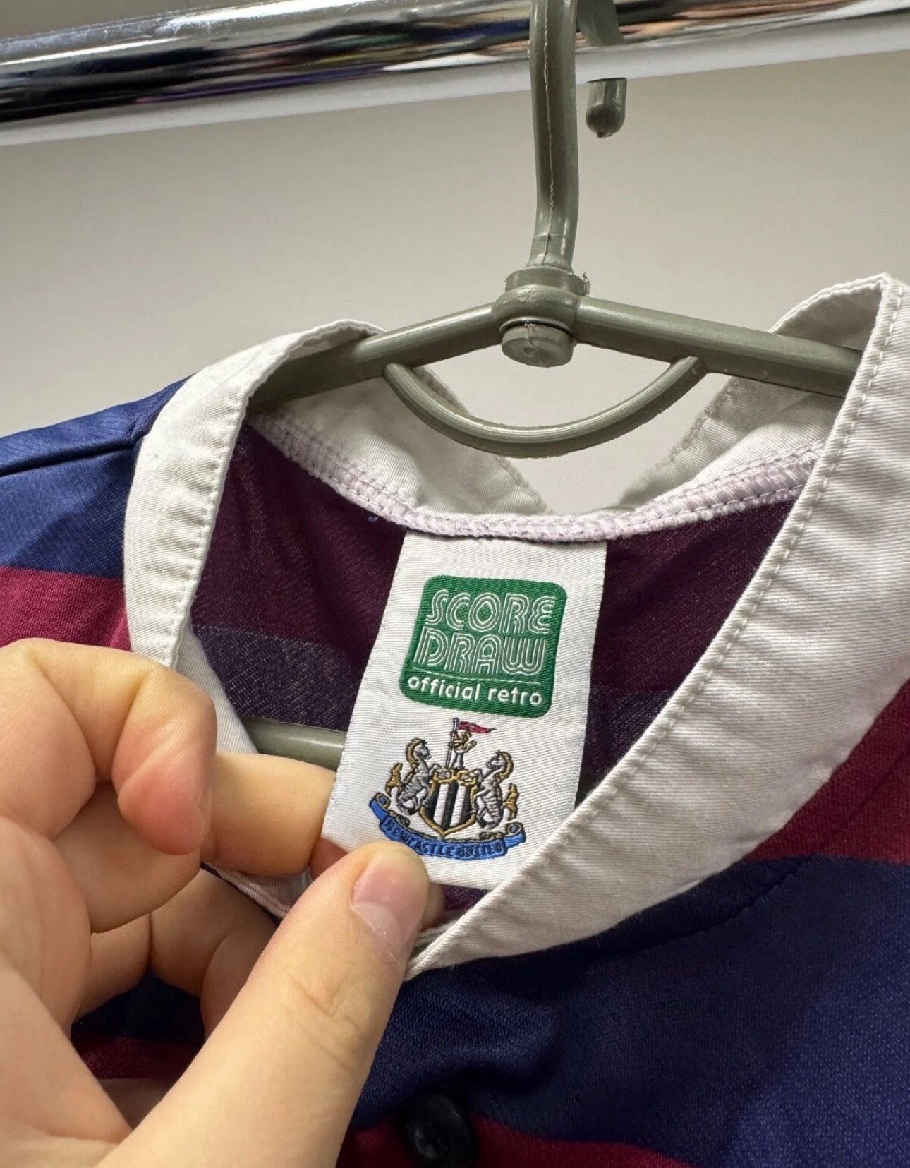 Other NEWCASTLE UNITED 1995 1996 AWAY JERSEY SCORE DRAW RETRO Size US M / EU 48-50 / 2 - 5 Thumbnail