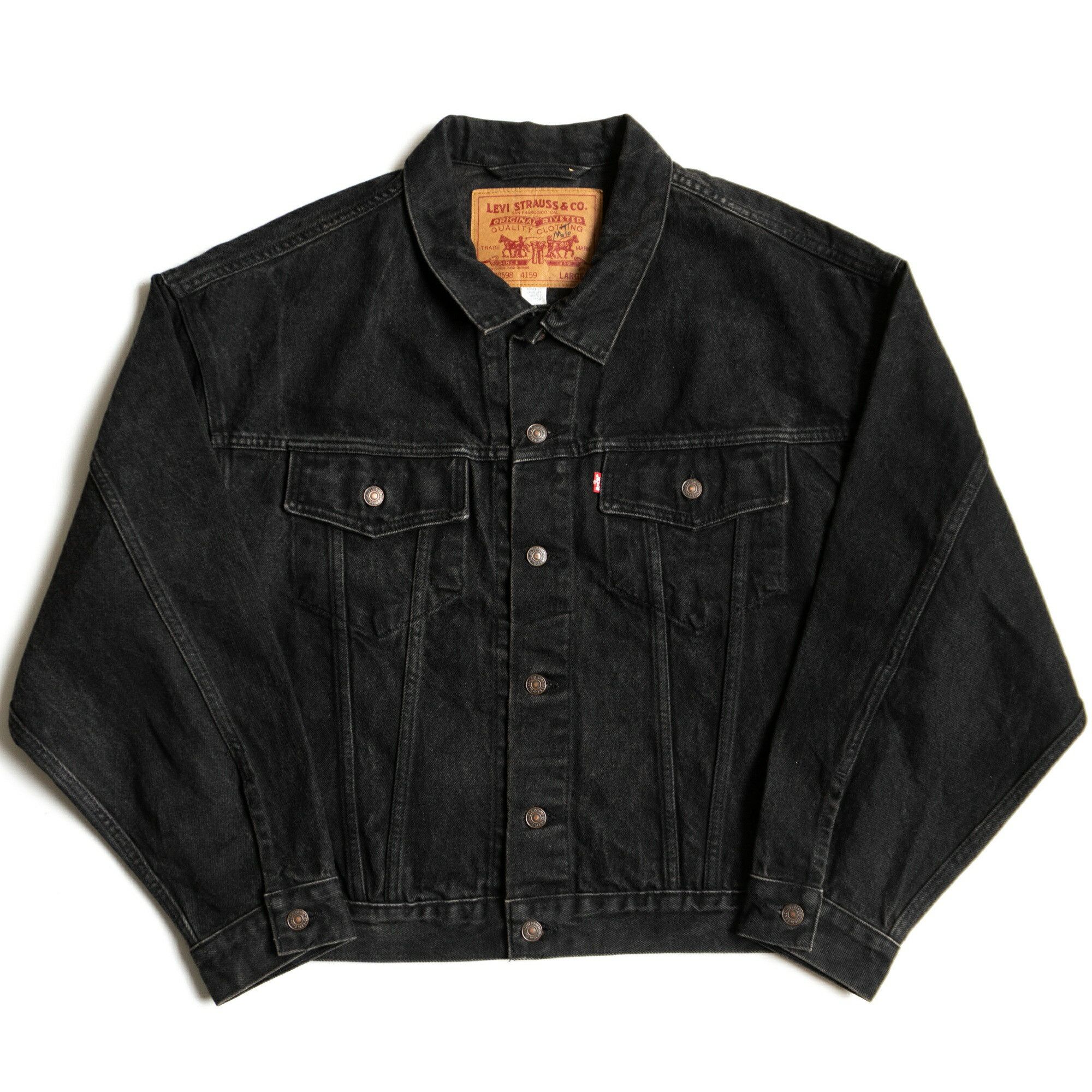 Levi's × Stussy Stüssy x Levi's Black Dyed Jacquard Denim Trucker