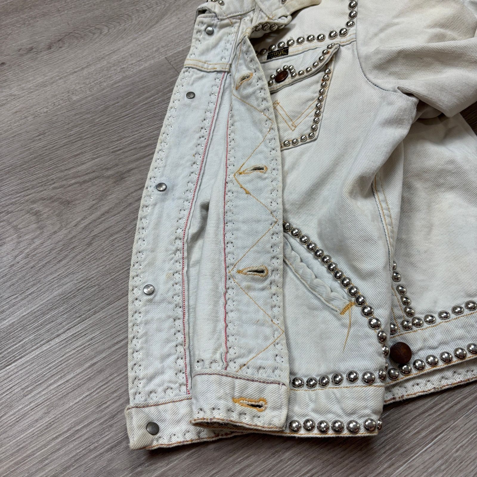 Vintage × Wrangler True Vintage 70s Wrangler 3 Pocket Selvedge Denim Jacket Size S / US 4 / IT 40 - 5 Thumbnail