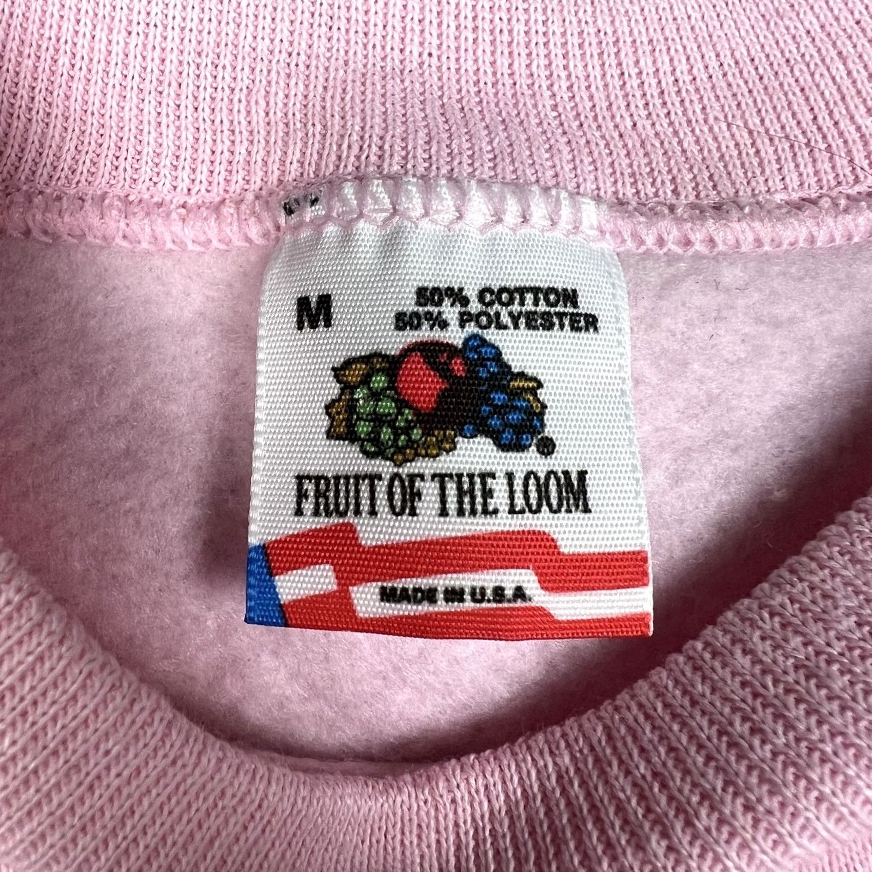 Fruit Of The Loom VINTAGE Fruit Of The Loom Sweatshirt Raglan Crewneck Pink 80s Graphic Print Medium Men Women Regular Sleeves Raglan All Seasons USA Size US M / EU 48-50 / 2 - 2 Thumbnail