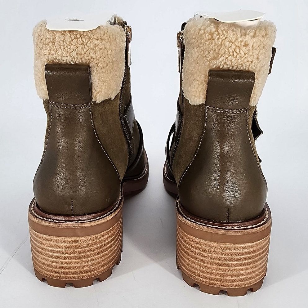 Vince Camuto Vince Camuto Klerica Shearling Boots in Olive Green Size 7M Size US 7 / IT 37 - 8 Thumbnail