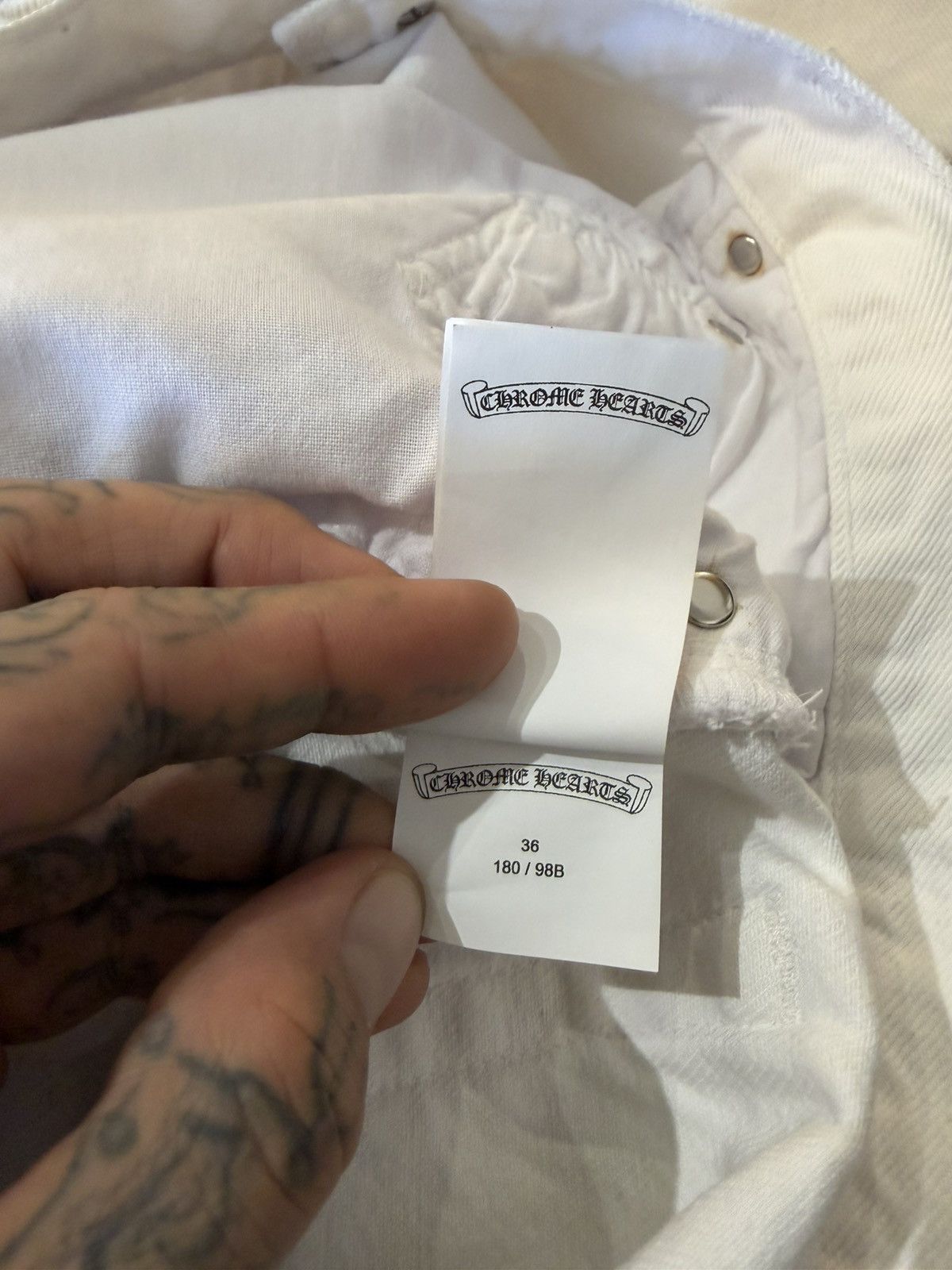 Chrome Hearts Chrome Hearts St. BARTHS rare levi cross patch jeans Size US 36 / EU 52 - 14 Thumbnail