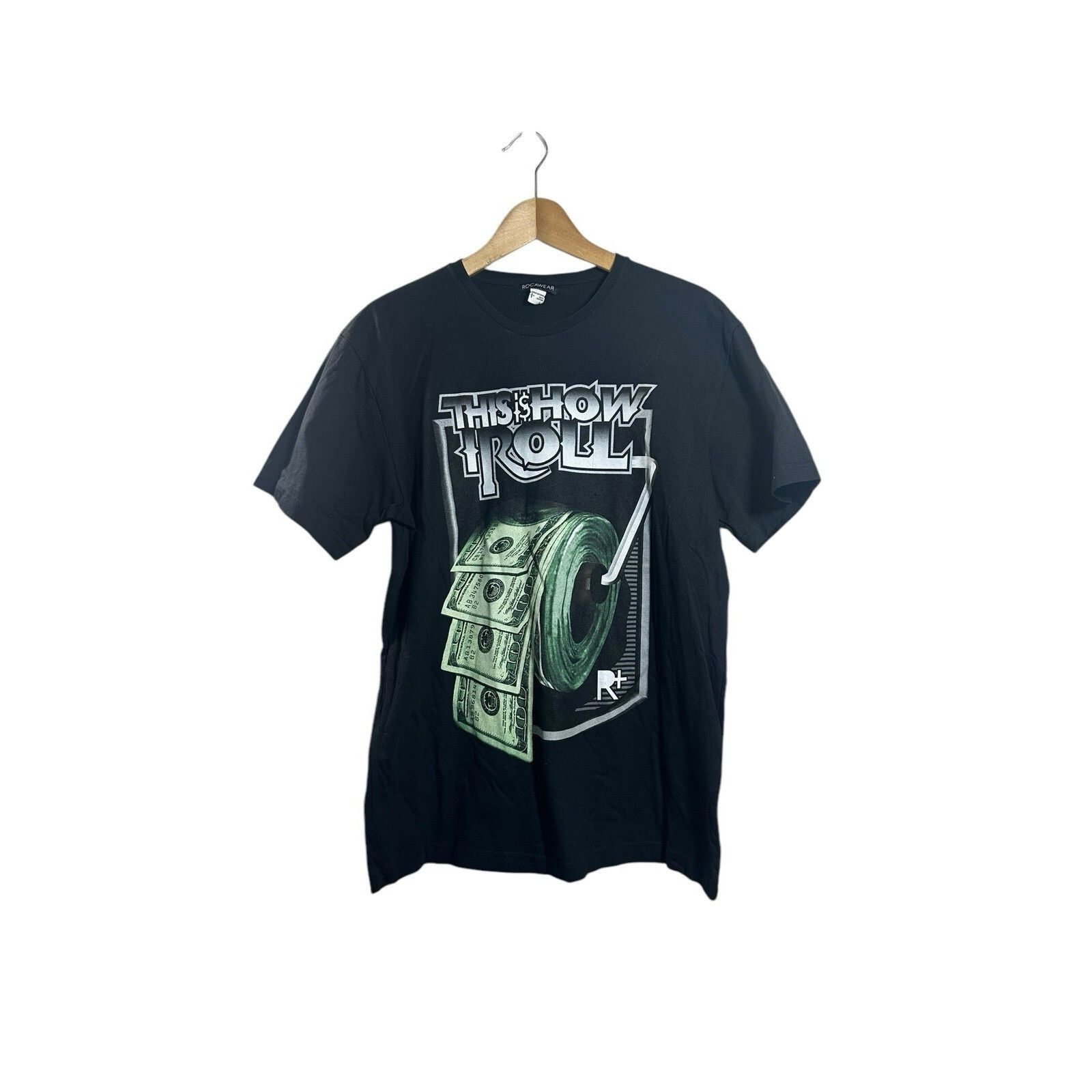 Rocawear vintage y2k roca wear hip hop 2000s grey T-shirt Sz L