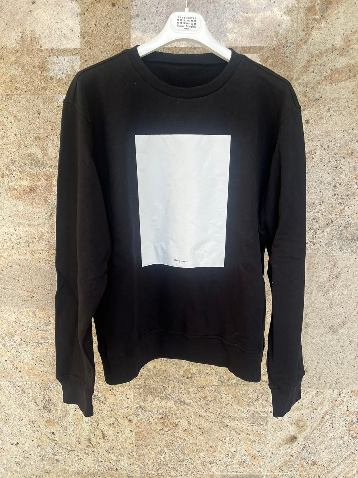 Maison Margiela Box Logo Crewneck Sweater in Black Size US L / EU 52-54 / 3 - 12 Thumbnail