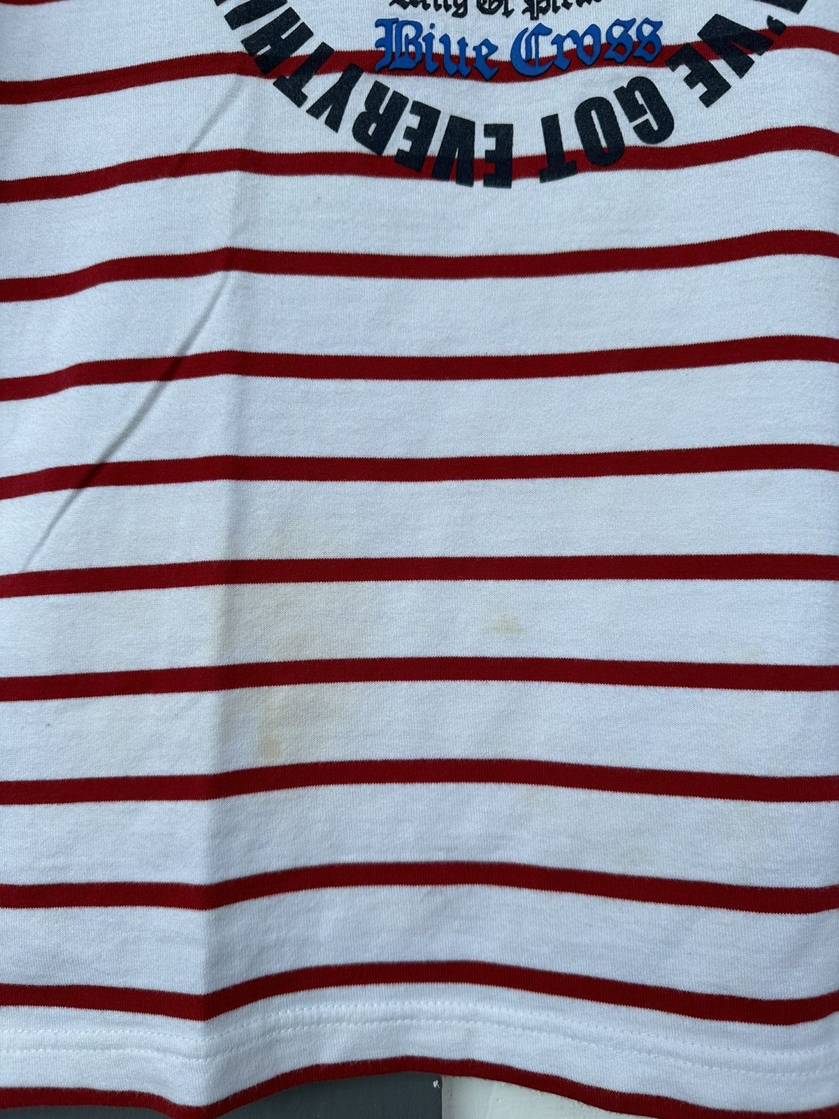 Japanese Brand CRAZY STRIPED BLUE CROSS SKULL CONSPIRATOR IFSIX PUNK STYLE Size US M / EU 48-50 / 2 - 4 Thumbnail