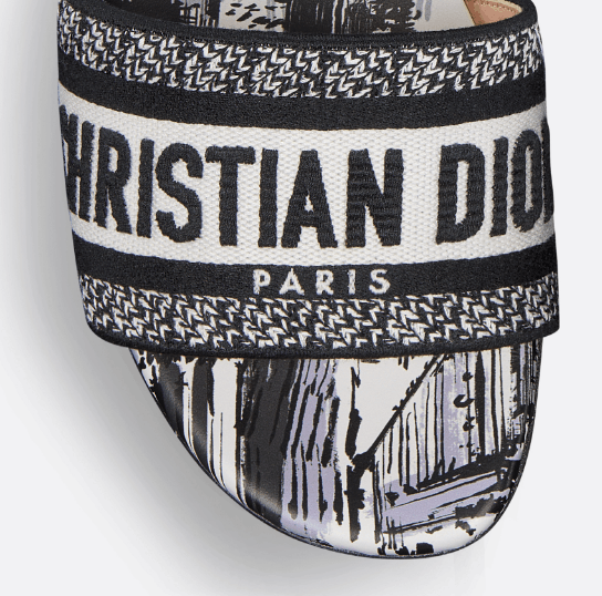 Dior o1w1db10625 Dway Slides - U.S. Exclusive in Black/White Size US 8 / IT 38 - 3 Thumbnail